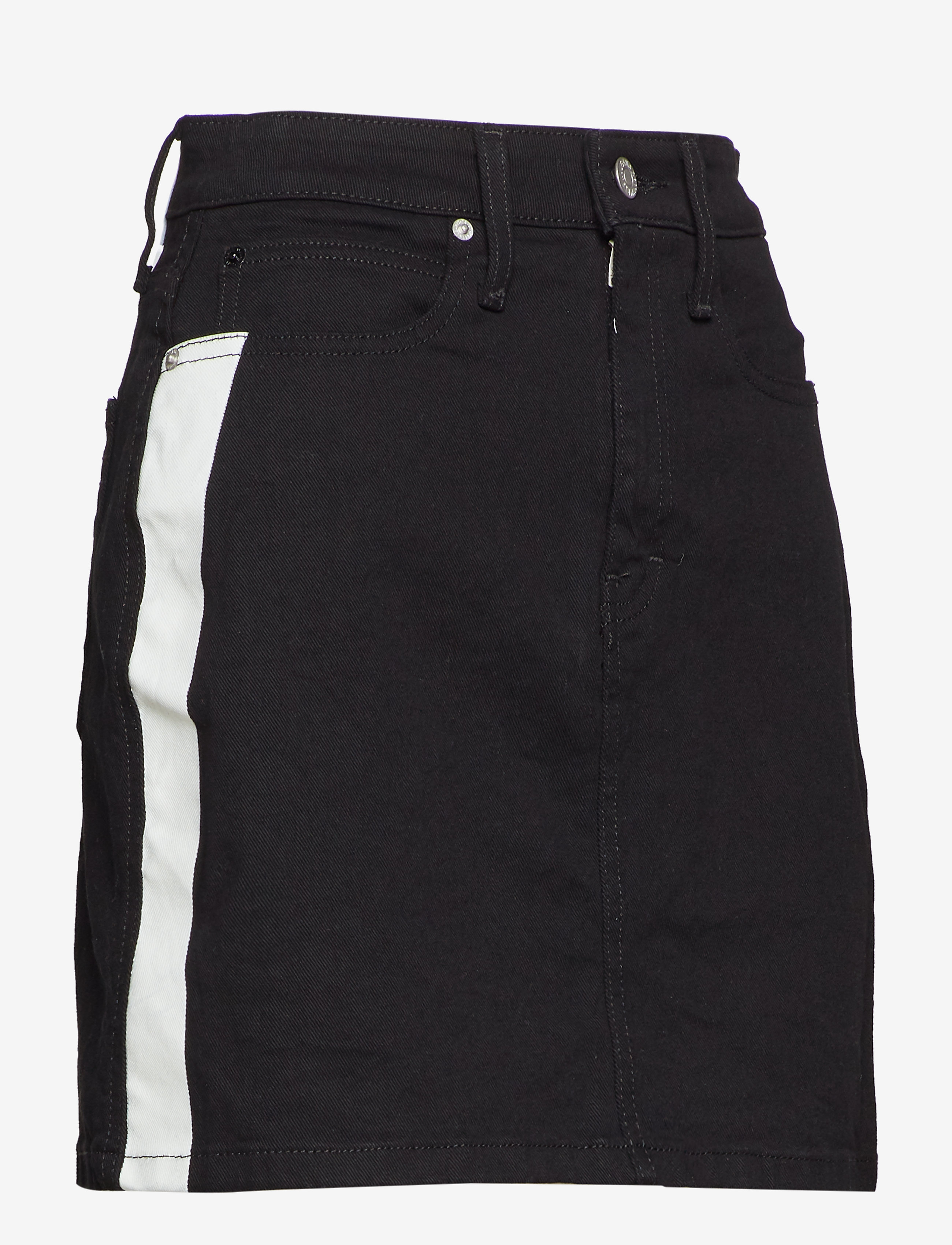 Calvin Klein Jeans - HR MINI SKIRT - black/ white stripe - 3