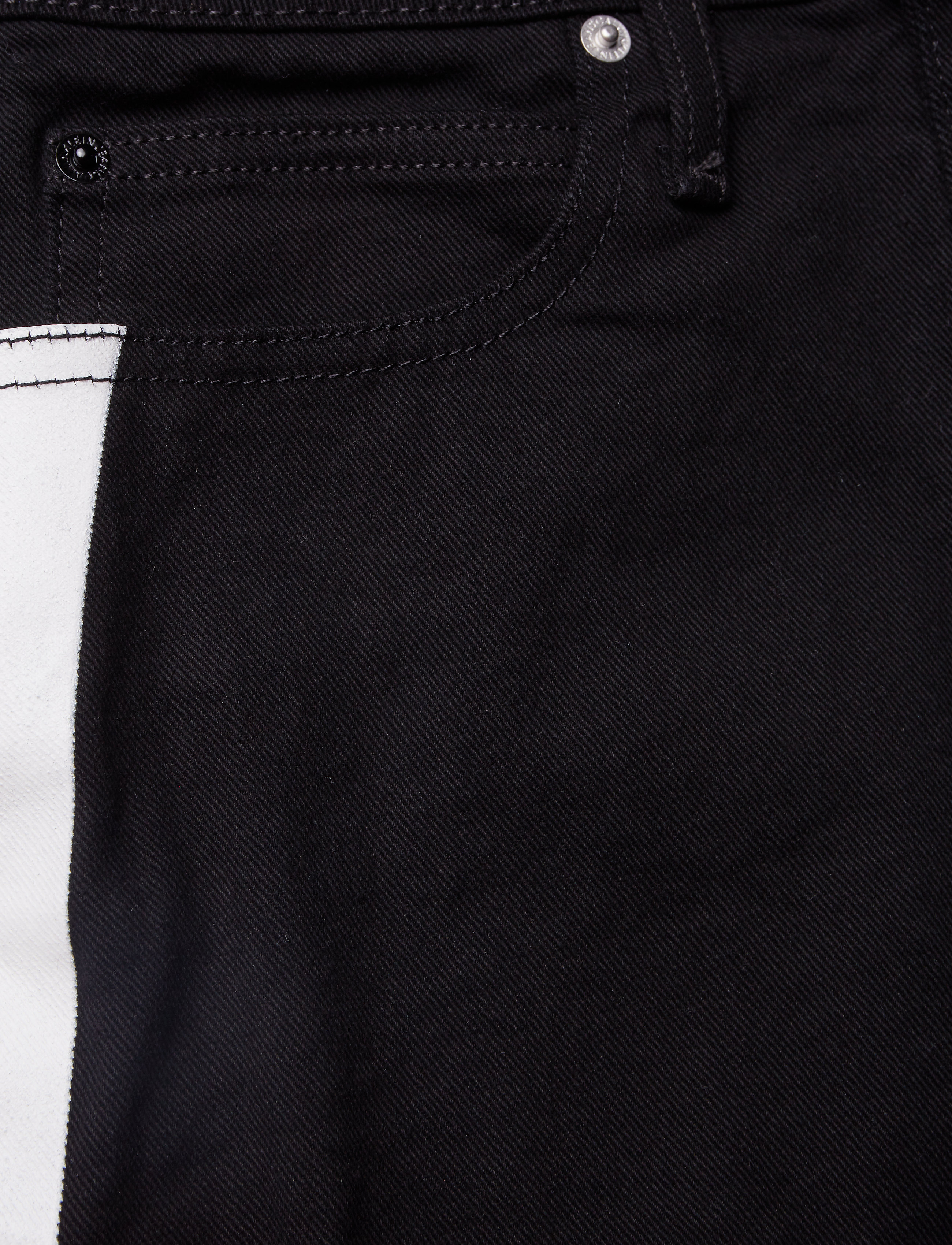 Calvin Klein Jeans - HR MINI SKIRT - black/ white stripe - 4
