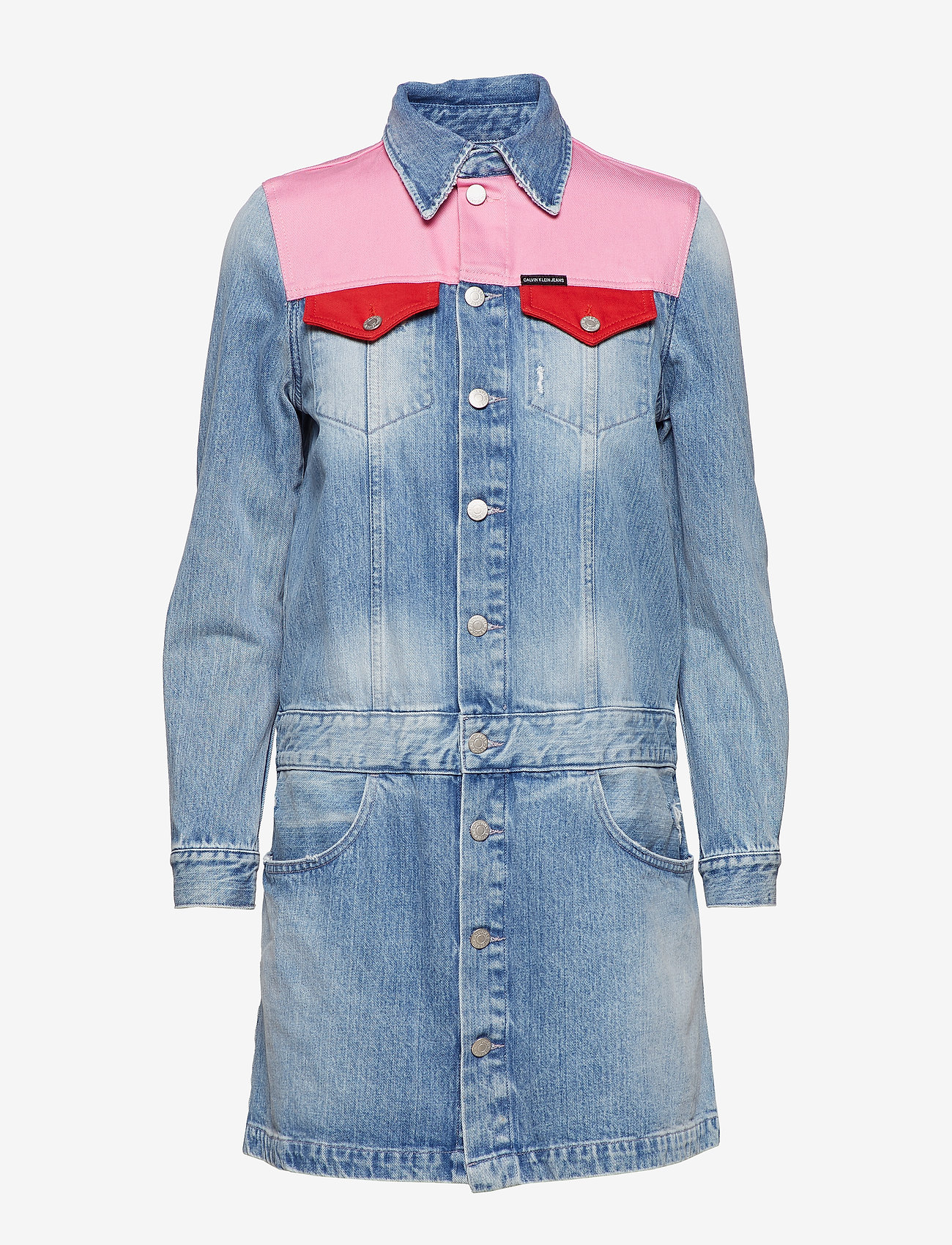 Calvin Klein Jeans - WESTERN TRUCKER DRES - mohonk light pink blocked - 0