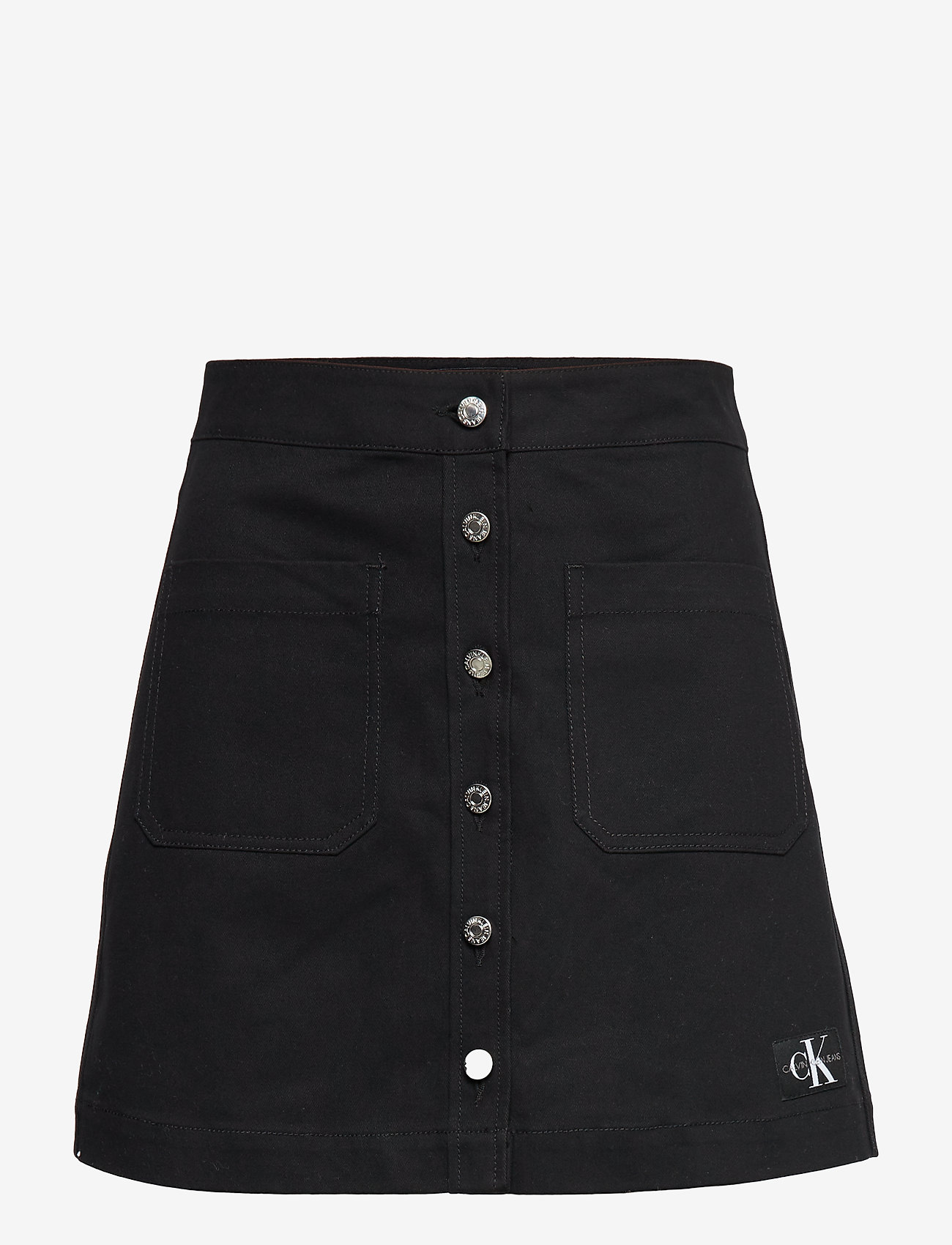 Calvin Klein Jeans - COTTON TWILL MINI SK - ck black - 0