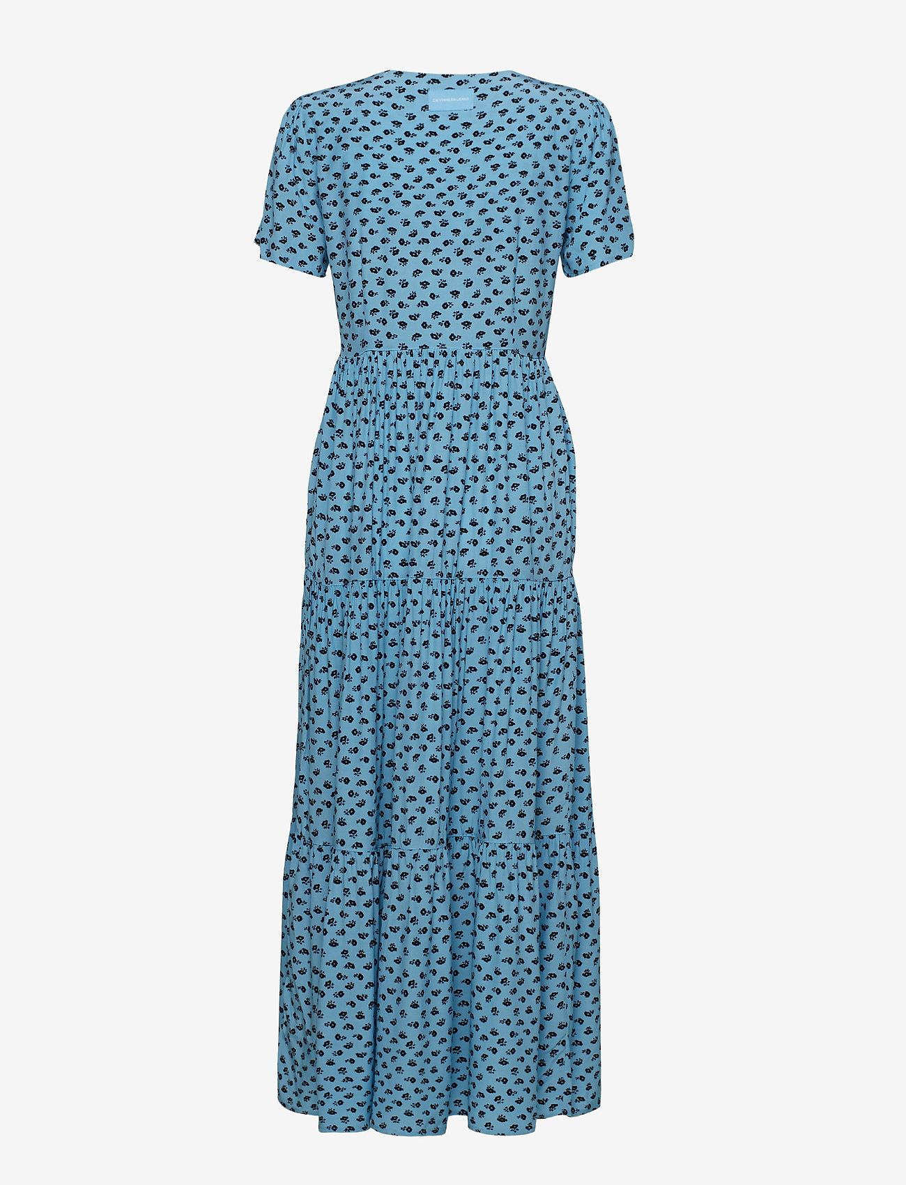 Calvin Klein Jeans - MIDI GATHERED SS DRE - prairie floral aop alaskanblue - 1
