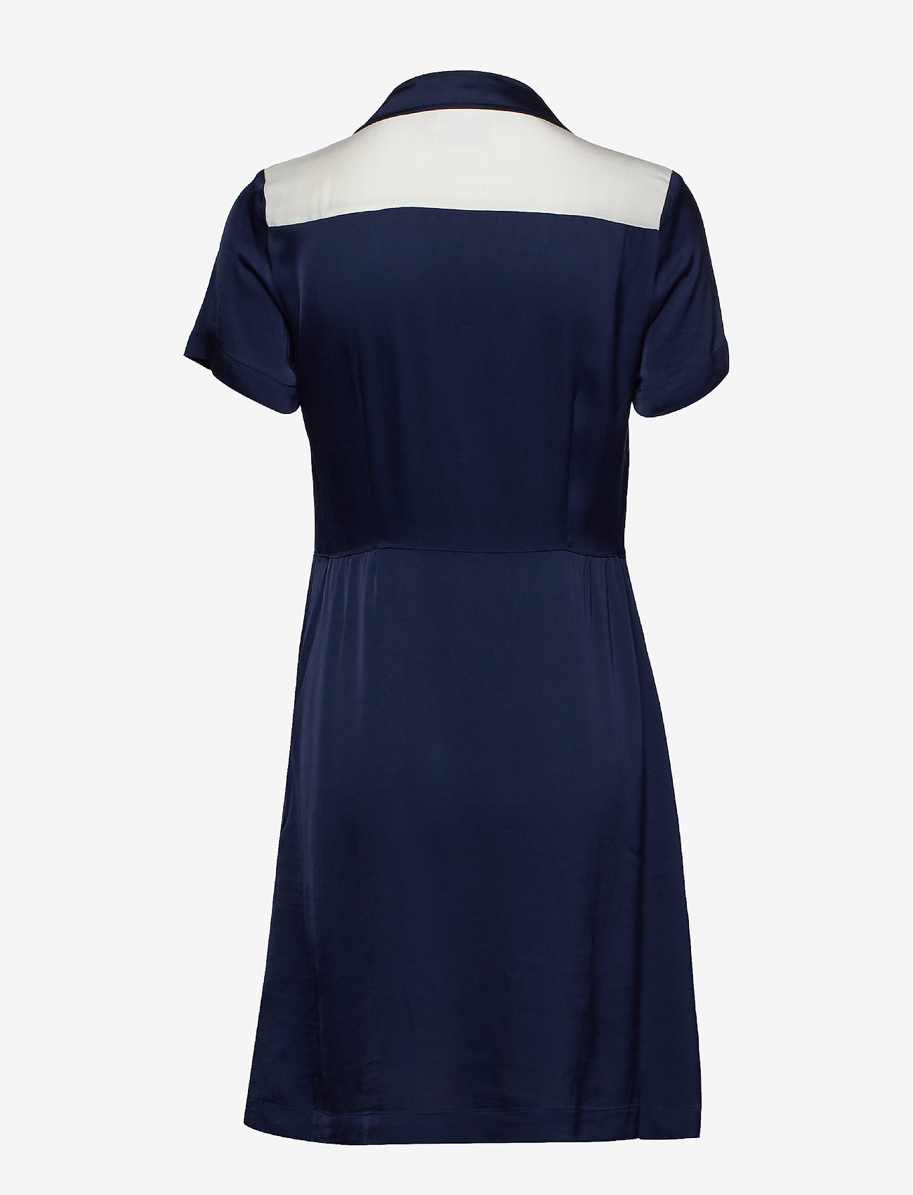Calvin Klein Jeans - SATIN BLOCK DINER DRESS - peacoat / egret - 1