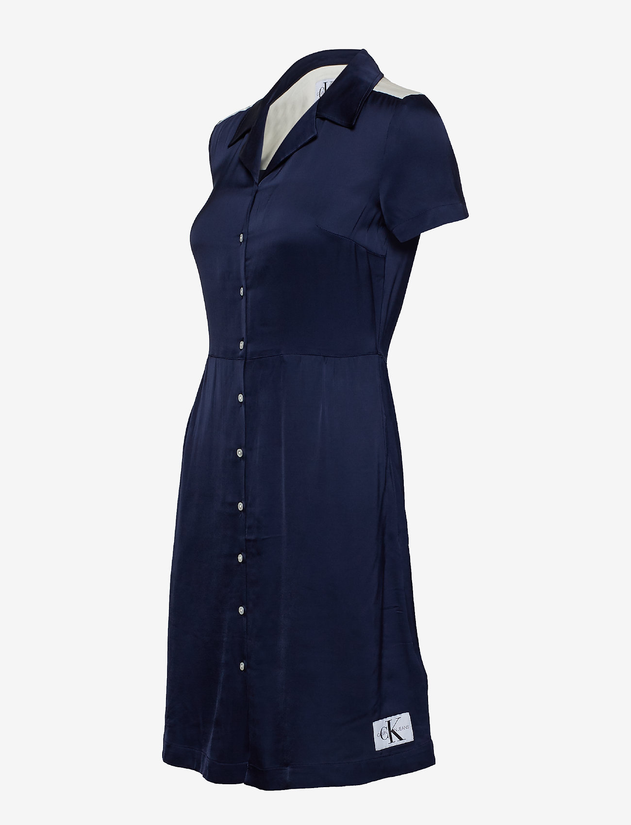 Calvin Klein Jeans - SATIN BLOCK DINER DRESS - peacoat / egret - 2