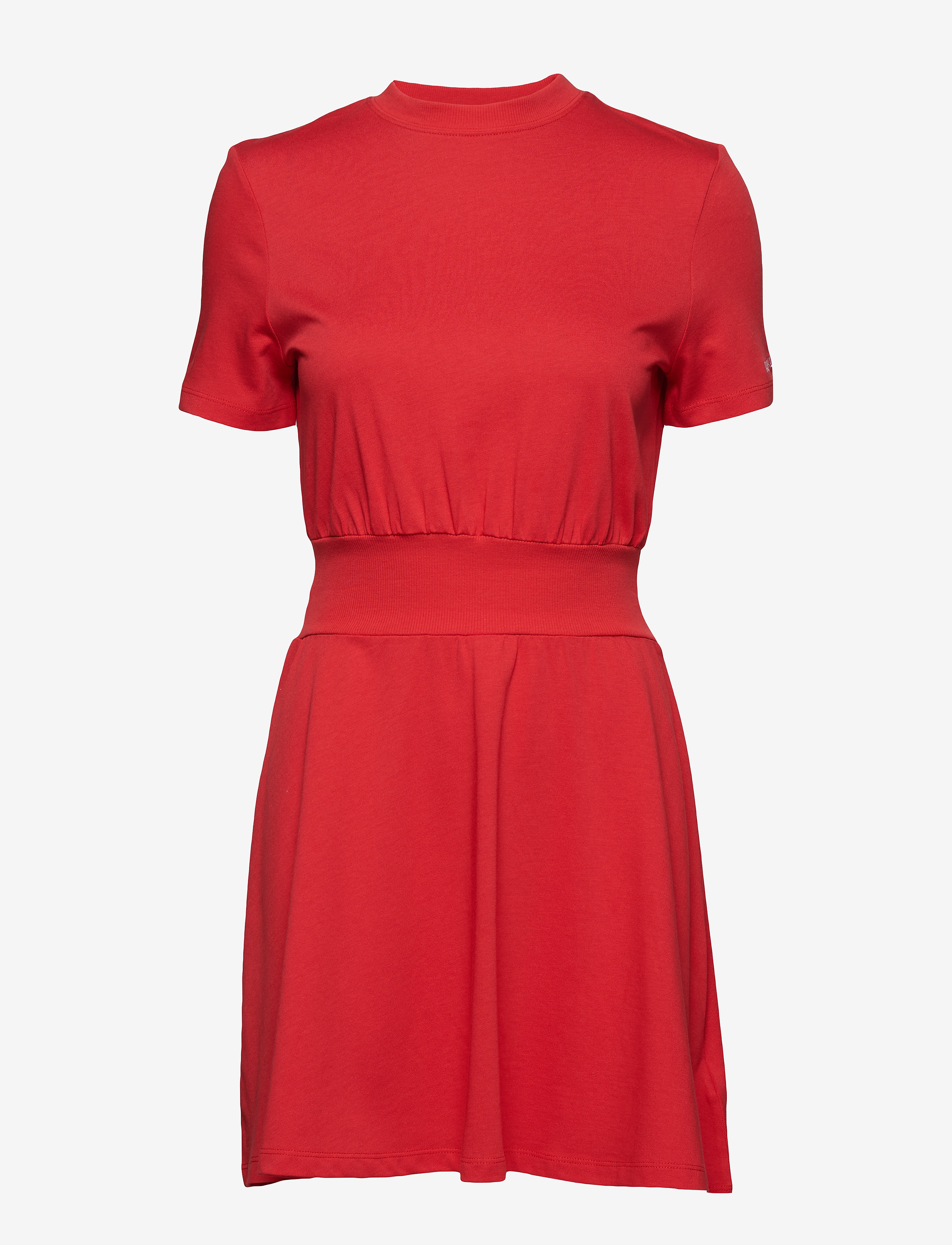 Calvin Klein Jeans - SS RIB MIX DRESS - racing red - 0