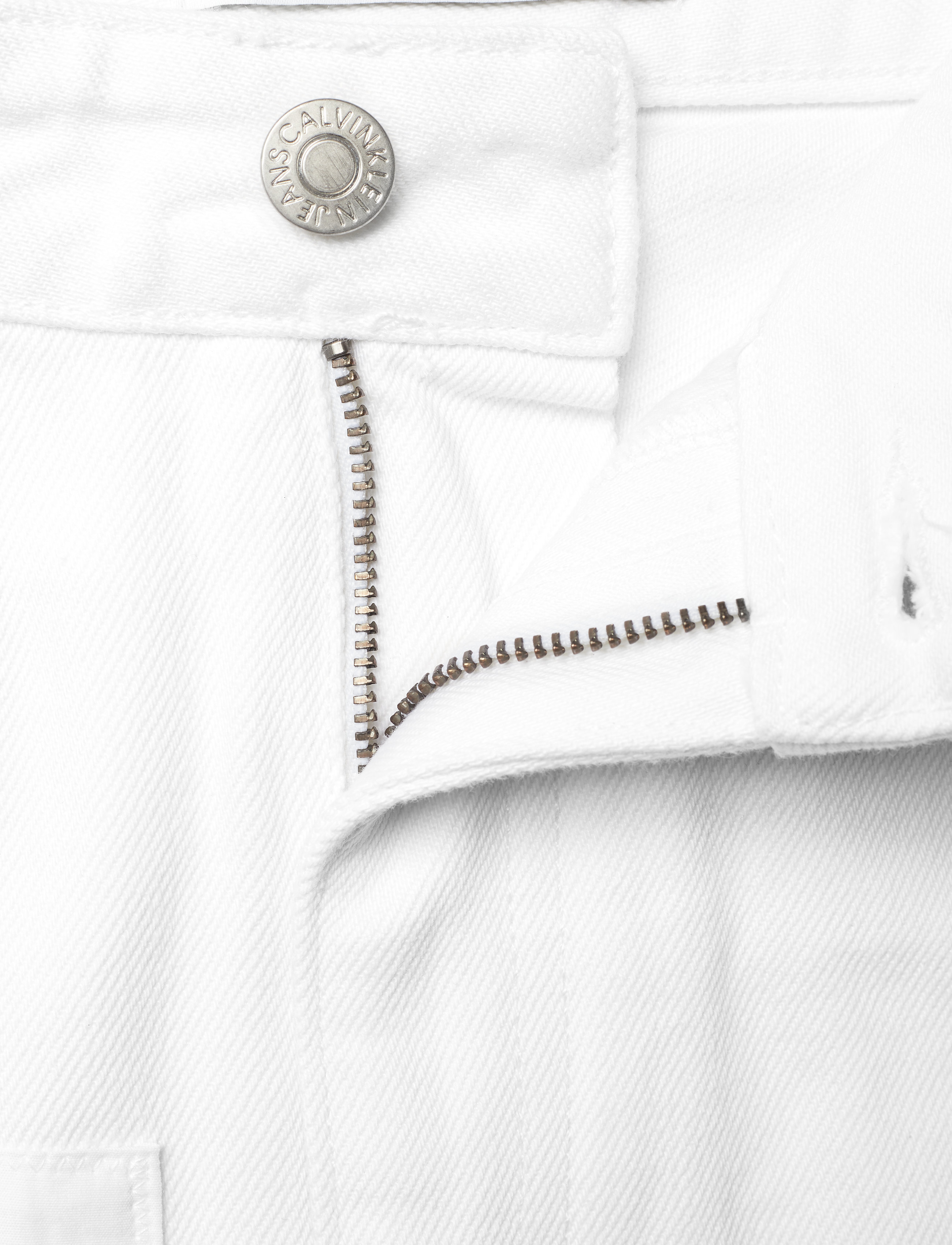 Calvin Klein Jeans - HIGH RISE MINI SKIRT - bmx patch white - 3