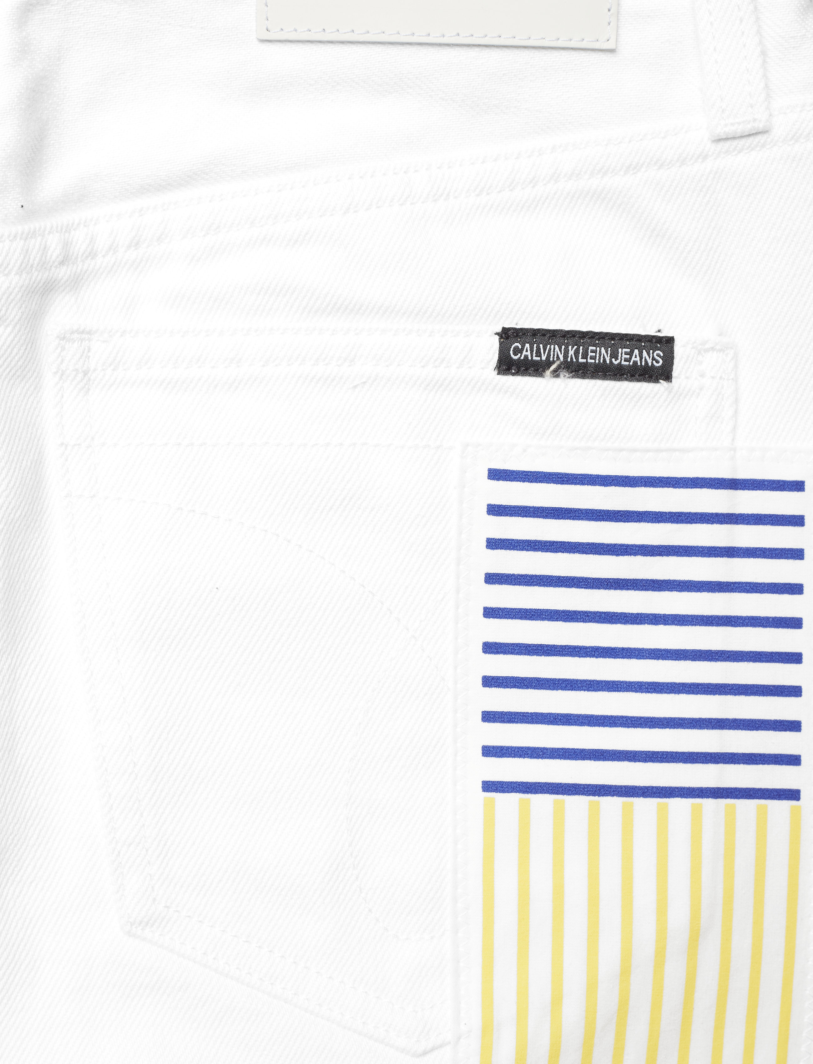 Calvin Klein Jeans - HIGH RISE MINI SKIRT - bmx patch white - 4