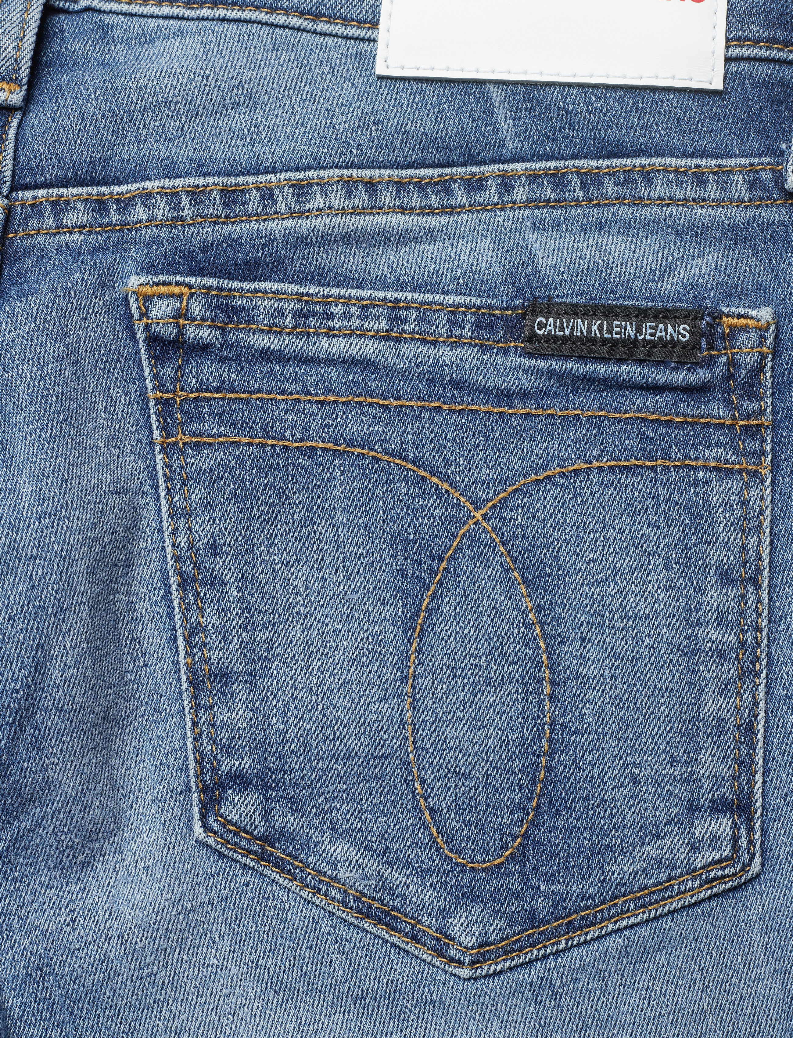Calvin Klein Jeans - CKJ 011 MID RISE SKINNY ANKLE - suzak blue western badges - 4