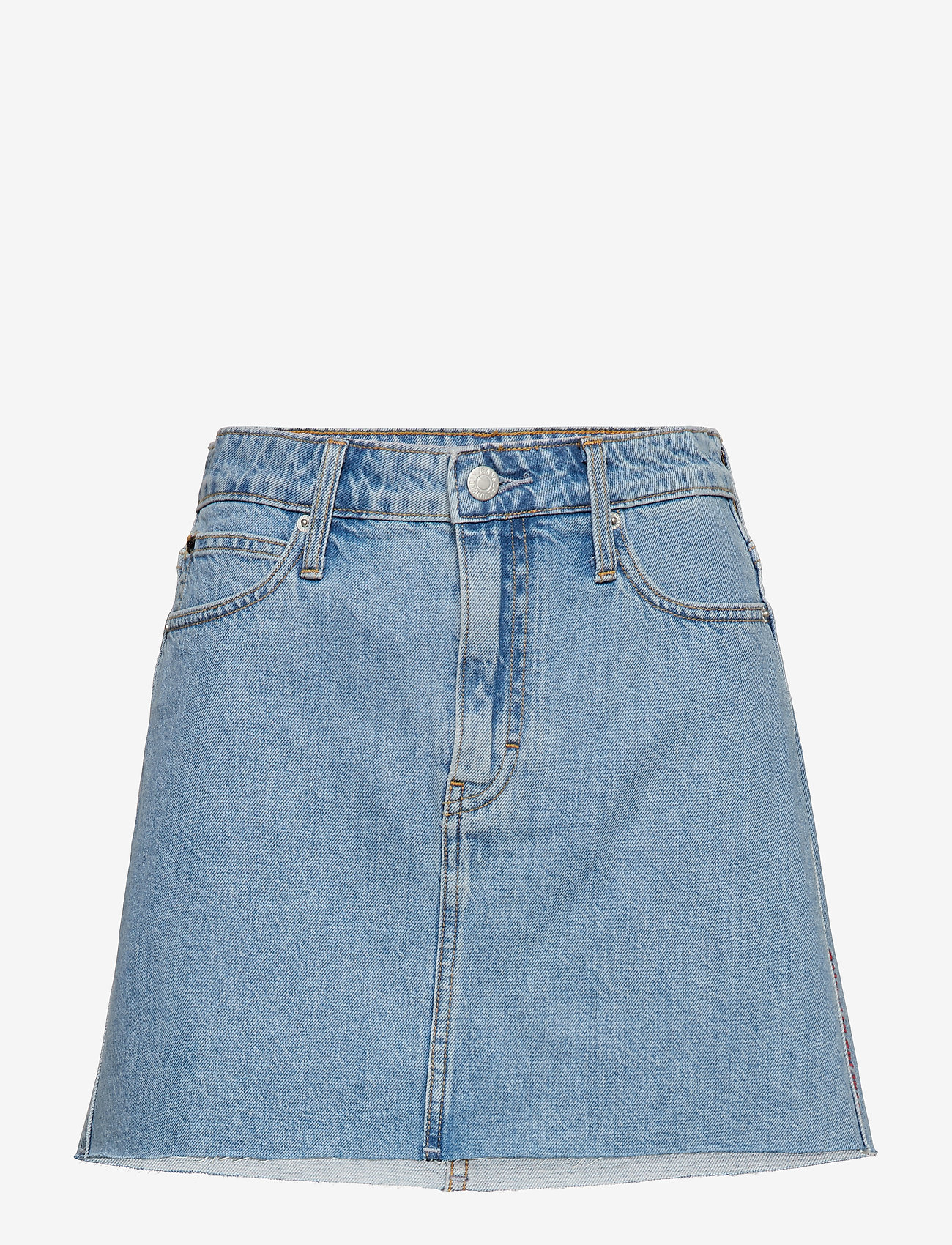 Calvin Klein Jeans - MID RISE SKIRT - light stone raw hem ckj embroi - 0