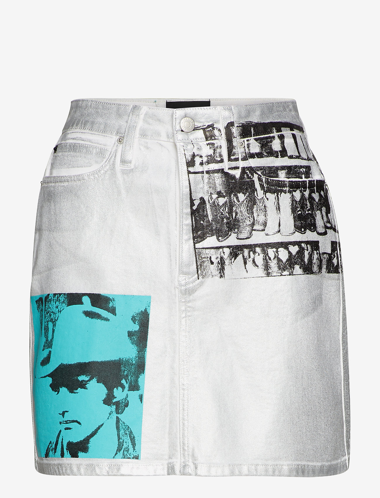 Calvin Klein Jeans - HIGH RISE MINI SKIRT - foil - 0