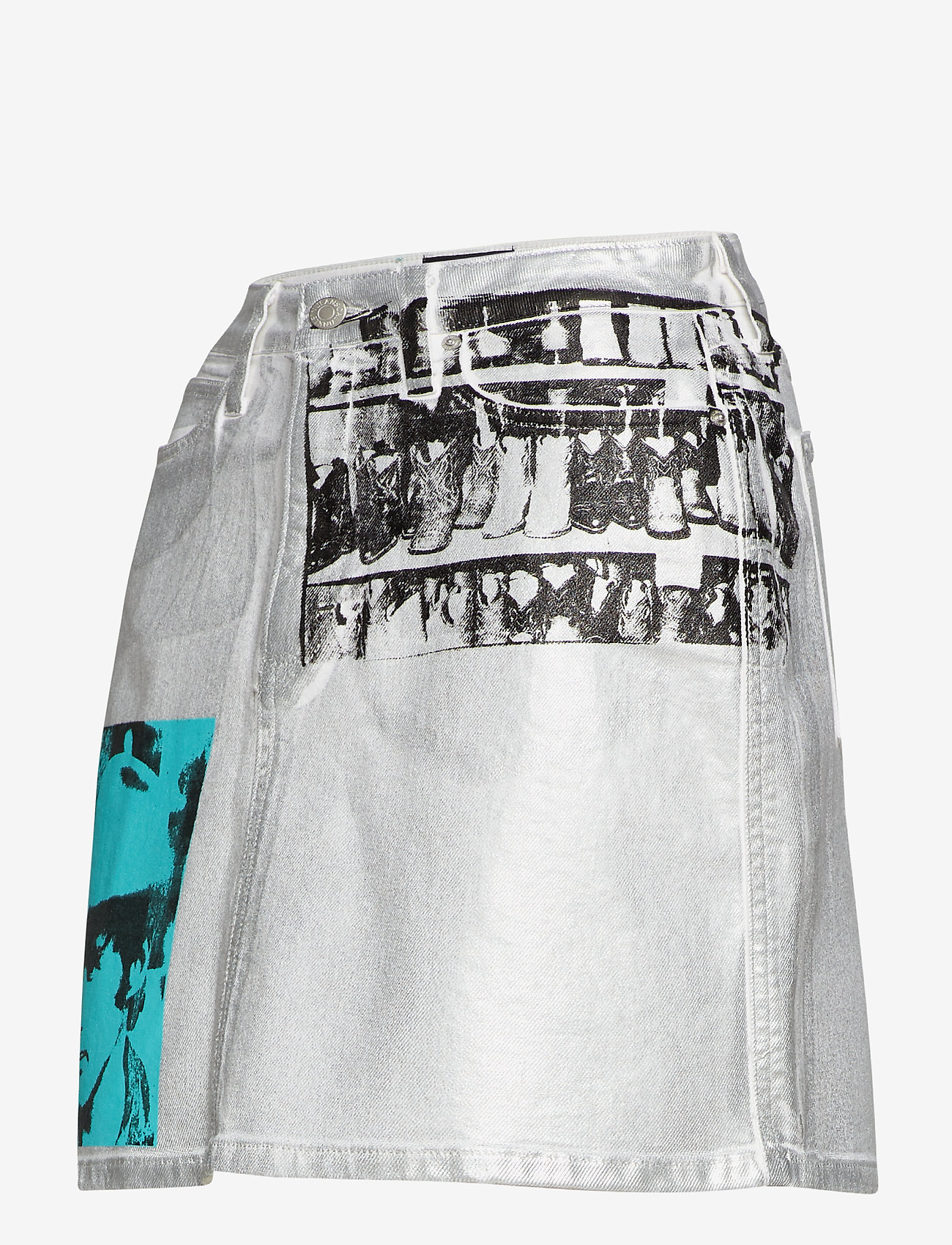 Calvin Klein Jeans - HIGH RISE MINI SKIRT - foil - 2