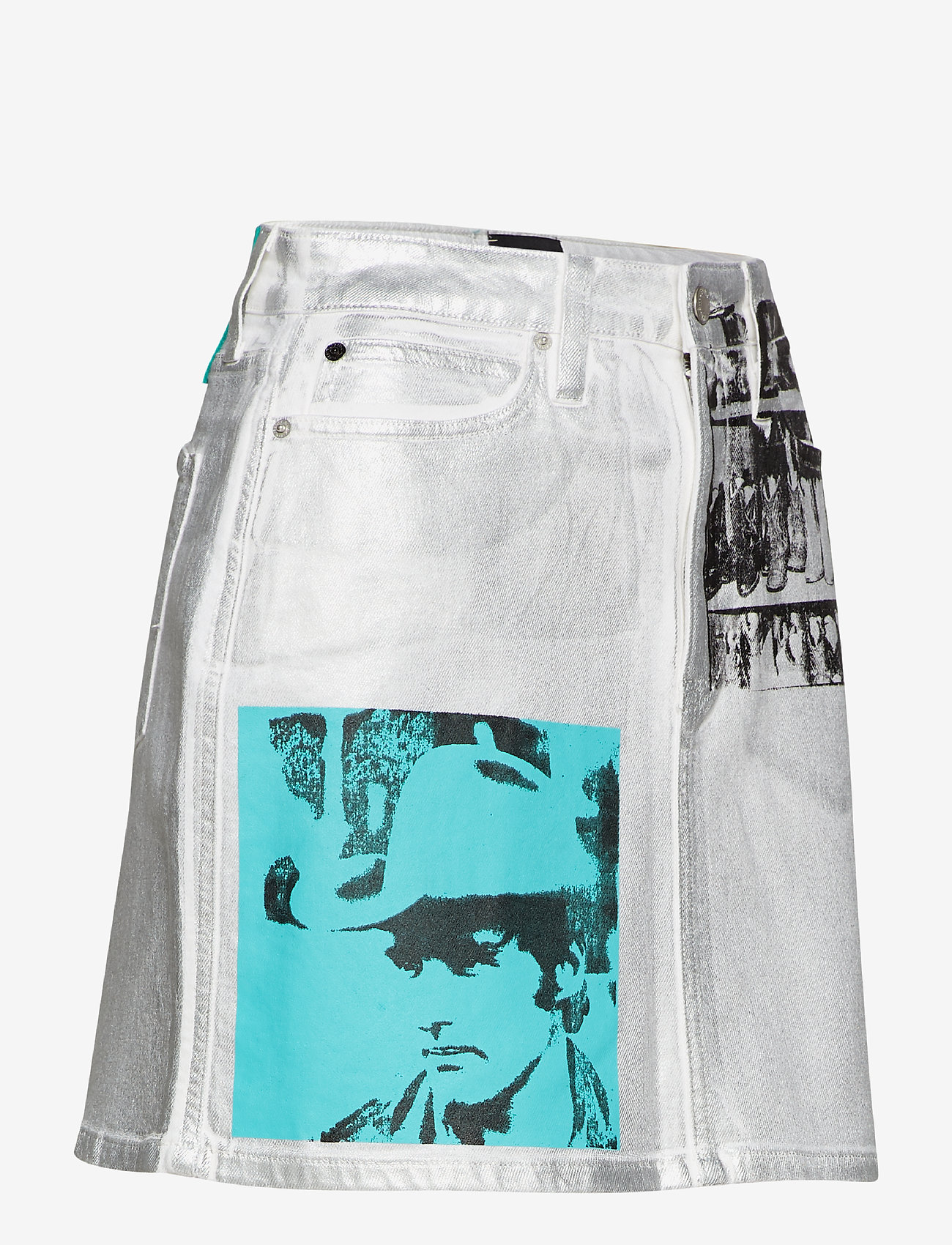 Calvin Klein Jeans - HIGH RISE MINI SKIRT - foil - 3