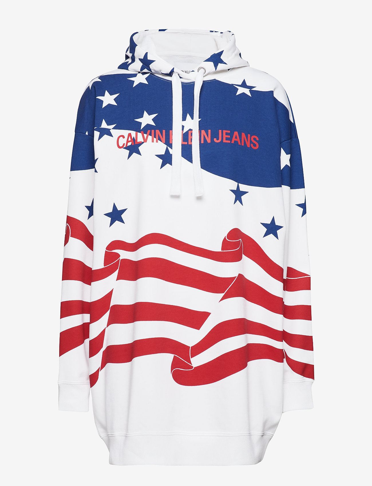 Calvin Klein Jeans - FLAG HOODIE DRESS, 9 - flag aop surf the web multi - 0