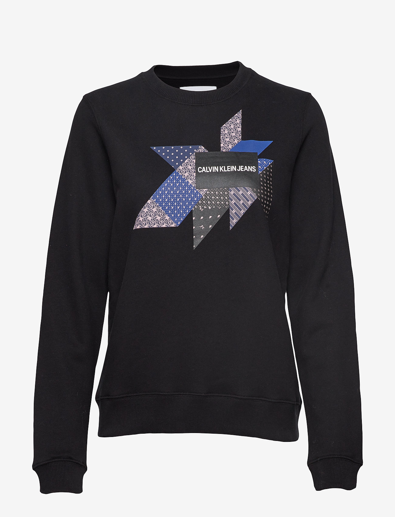 Calvin Klein Jeans - QUILT GRAPHIC CREW N - ck black - 0