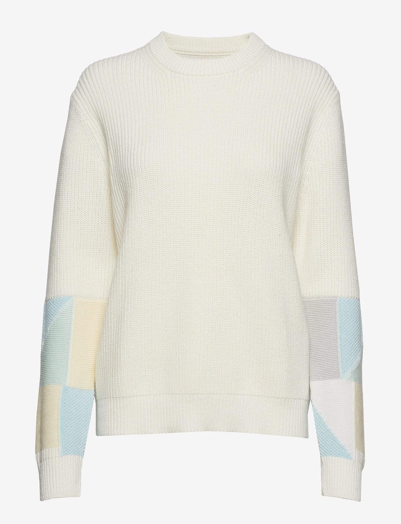Calvin Klein Jeans - PATCHWORK SWEATER, 0 - egret - 0