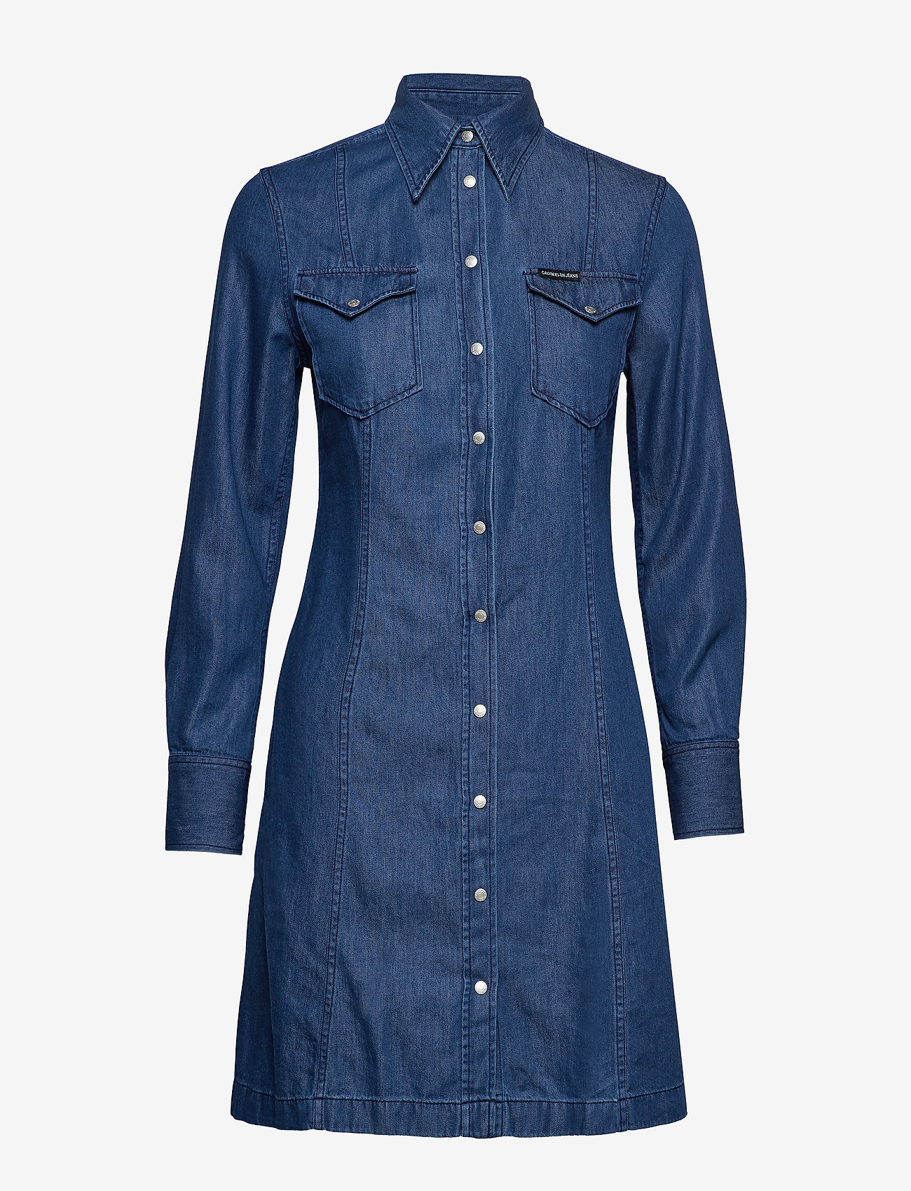 Calvin Klein Jeans - WESTERN INDIGO DRESS - dark indigo - 0
