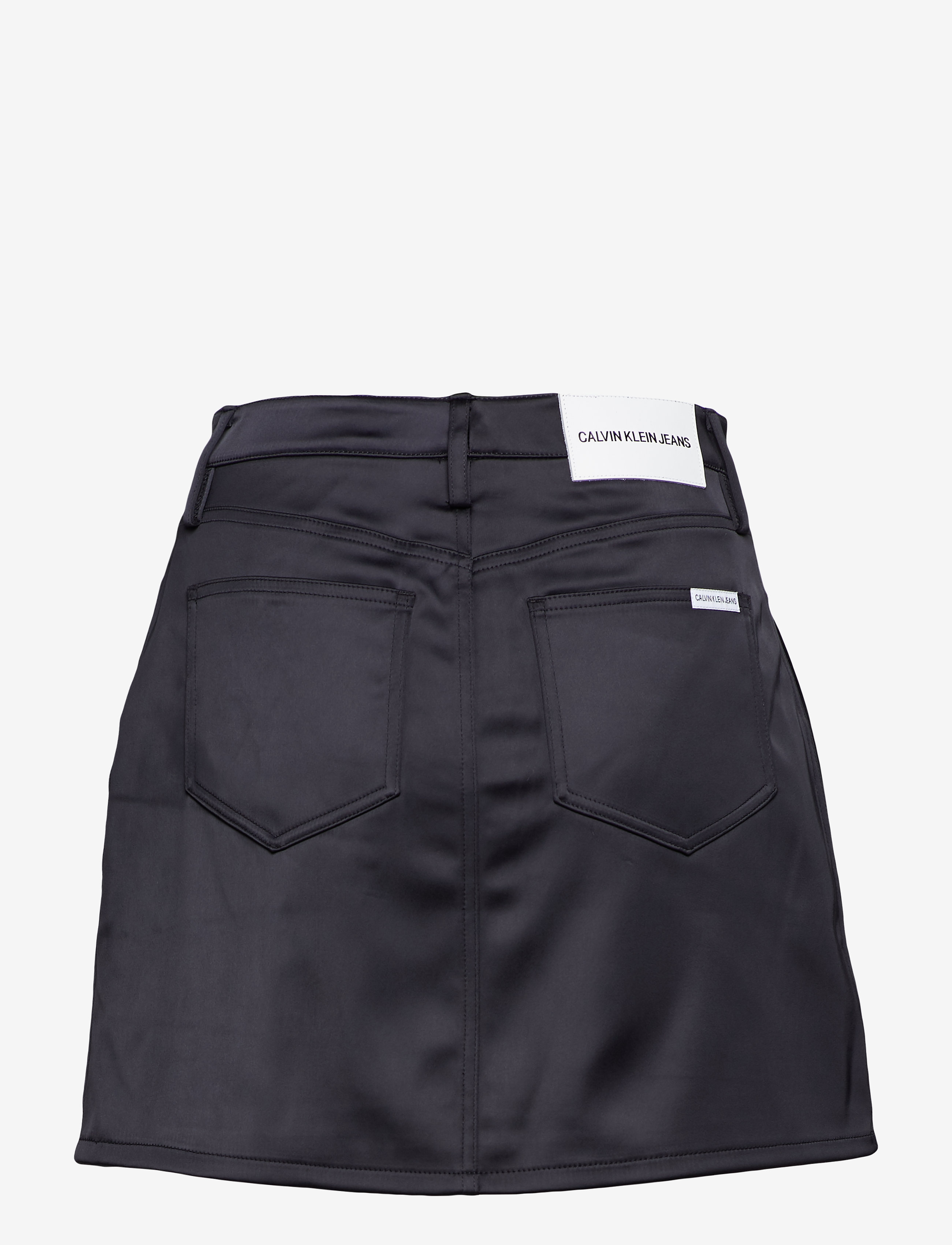 Calvin Klein Jeans - SATIN 5PKT MINI SKIR - ck black - 1