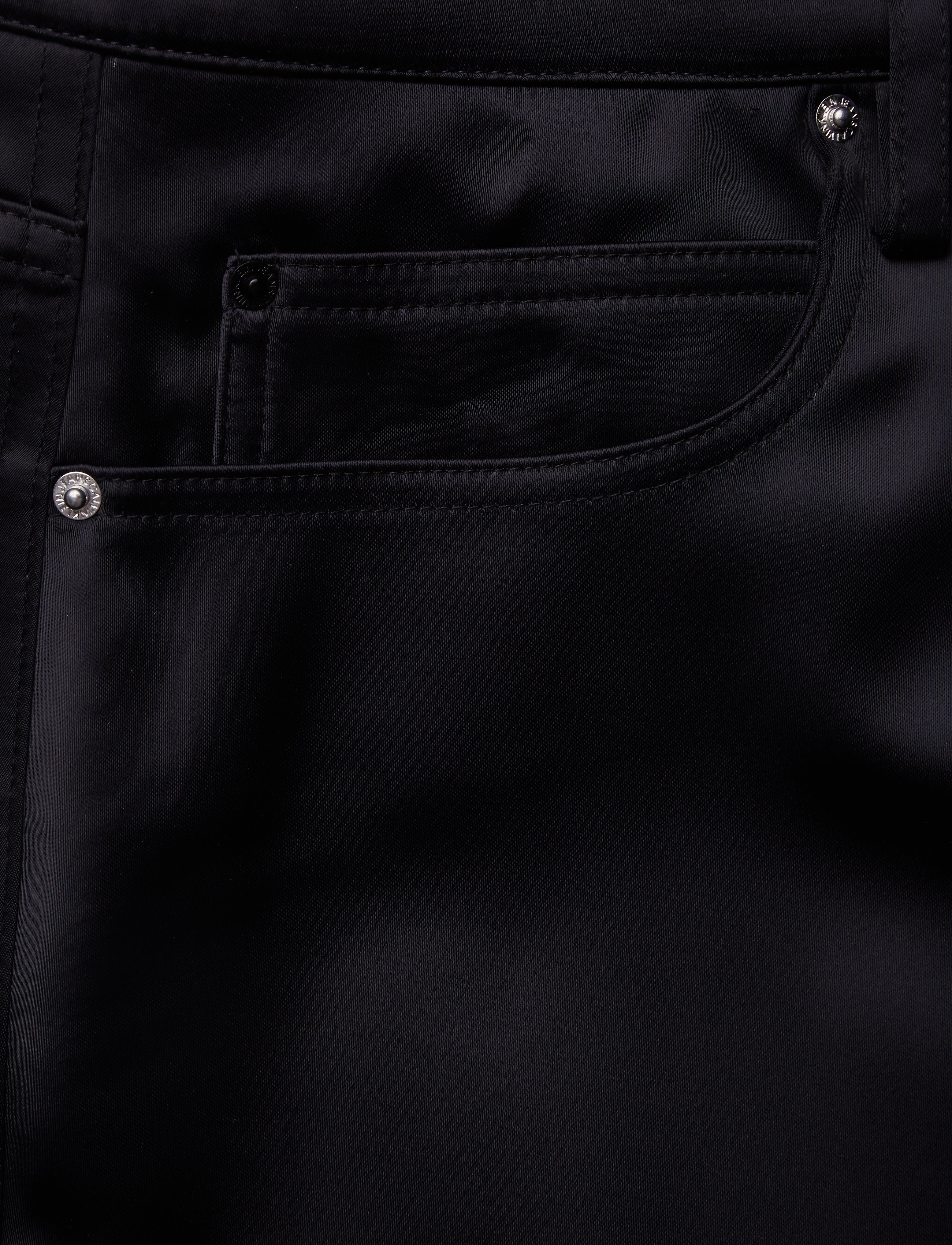 Calvin Klein Jeans - SATIN 5PKT MINI SKIR - ck black - 2