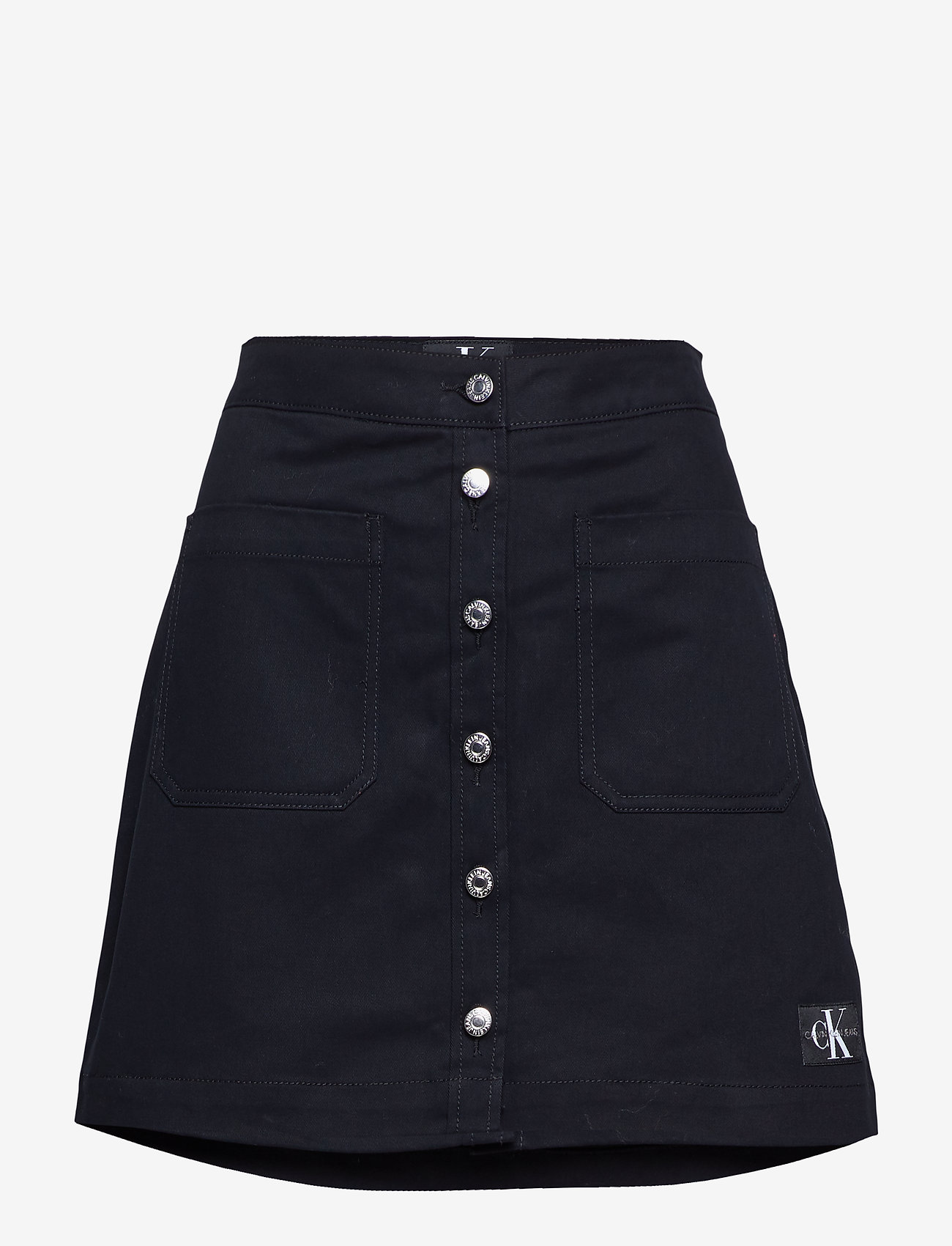 Calvin Klein Jeans - COTTON BUTTONED MINI - ck black - 0
