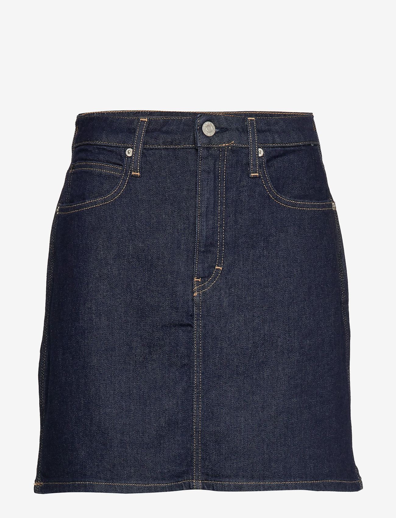 Calvin Klein Jeans - HIGH RISE MINI SKIRT - ba168 rinse triple needle - 0