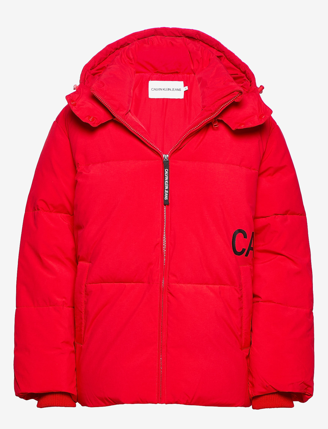 Calvin Klein Jeans - OVERSIZED LOGO PUFFER - racing red - 0