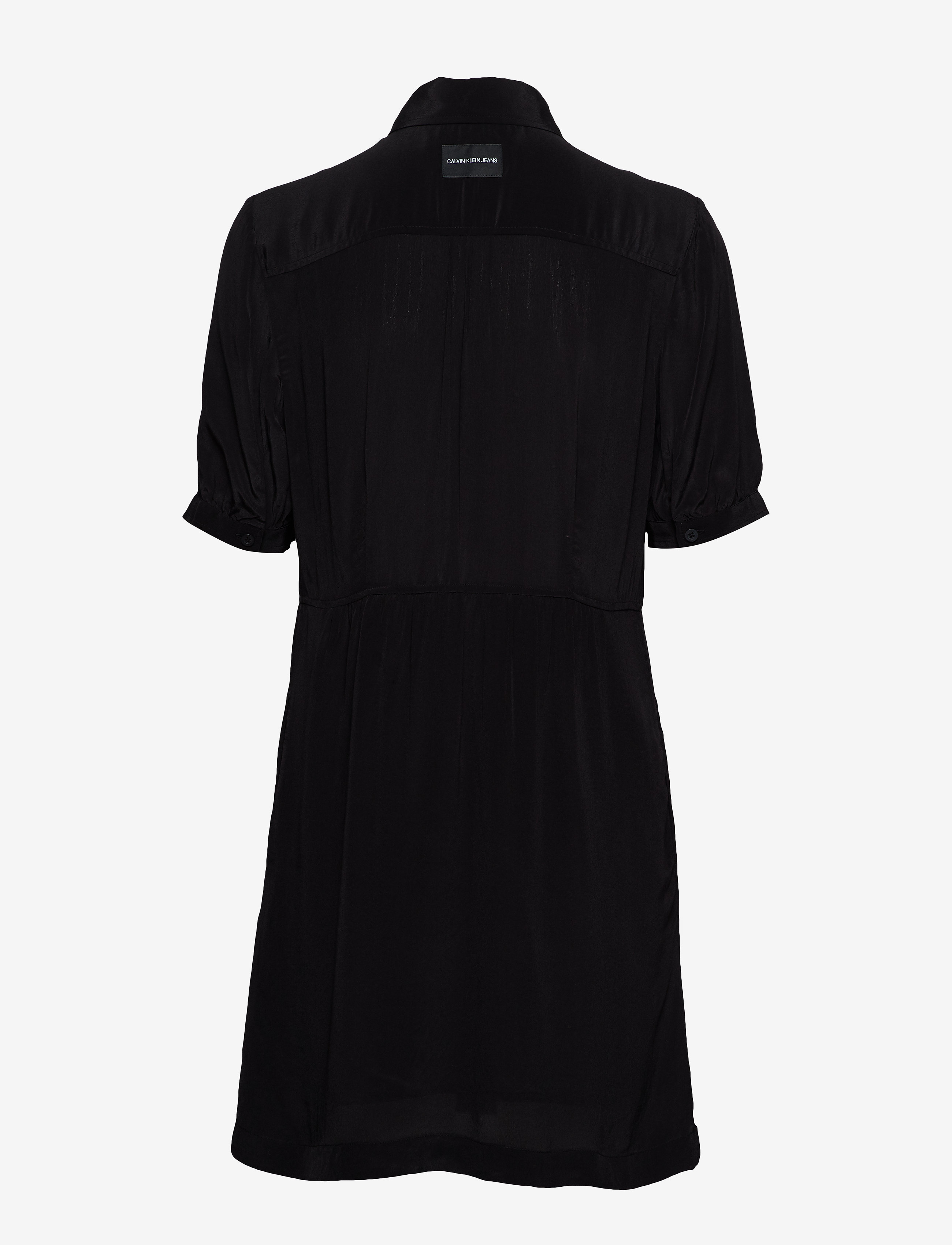 Calvin Klein Jeans - FAUX SILK SS TEA DRE - ck black - 1