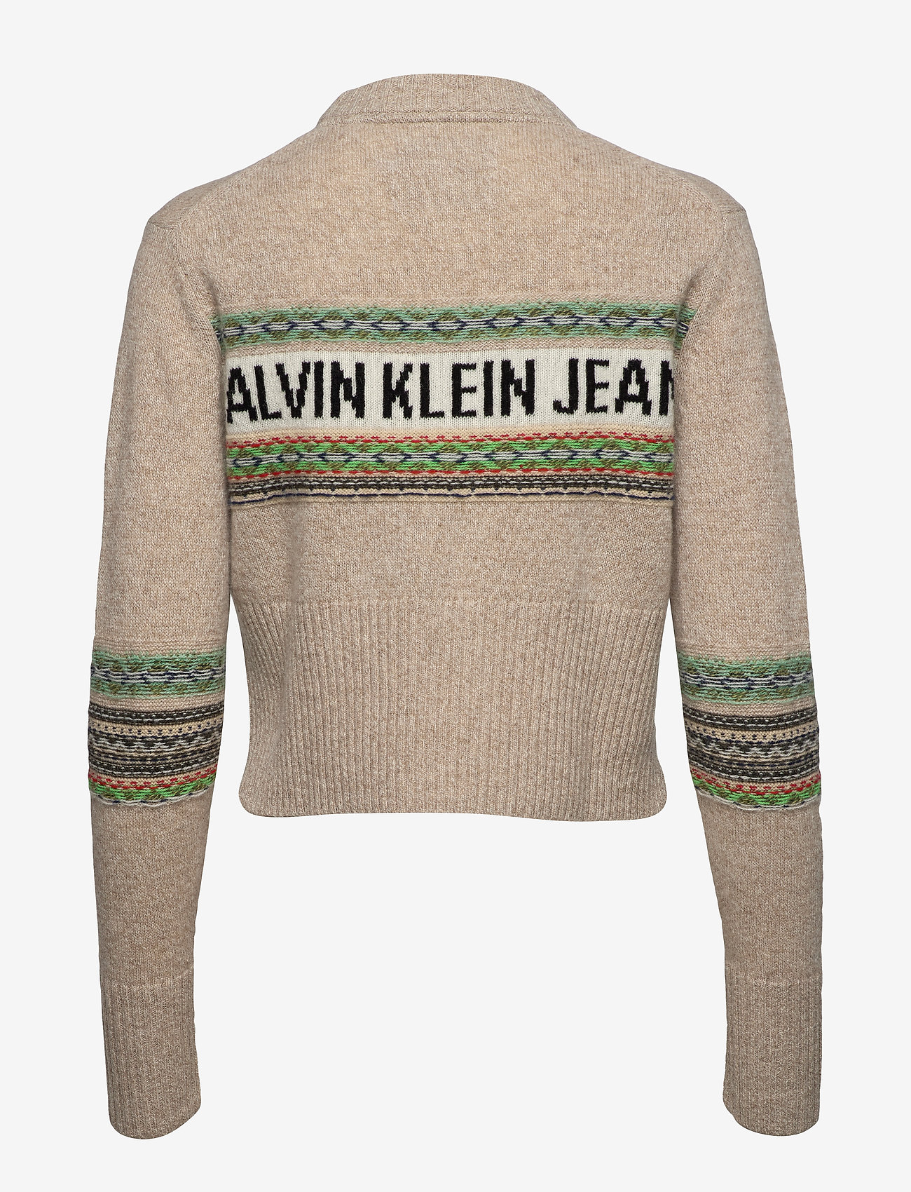 Calvin Klein Jeans - REVERSE FAIRISLE SWE - bleached sand - 1