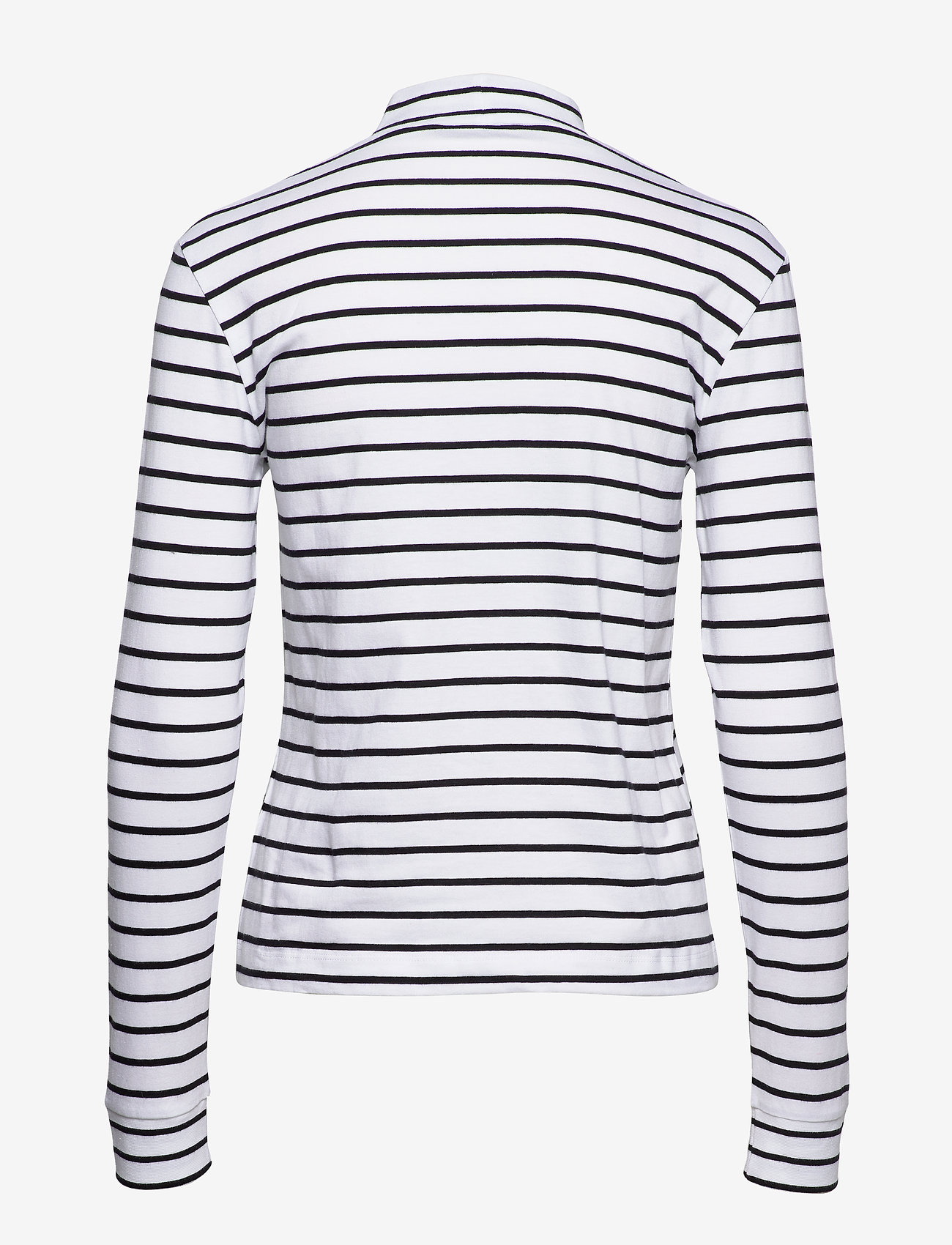 Calvin Klein Jeans - MOCK NECK LS TEE - white/ck black stripes - 1