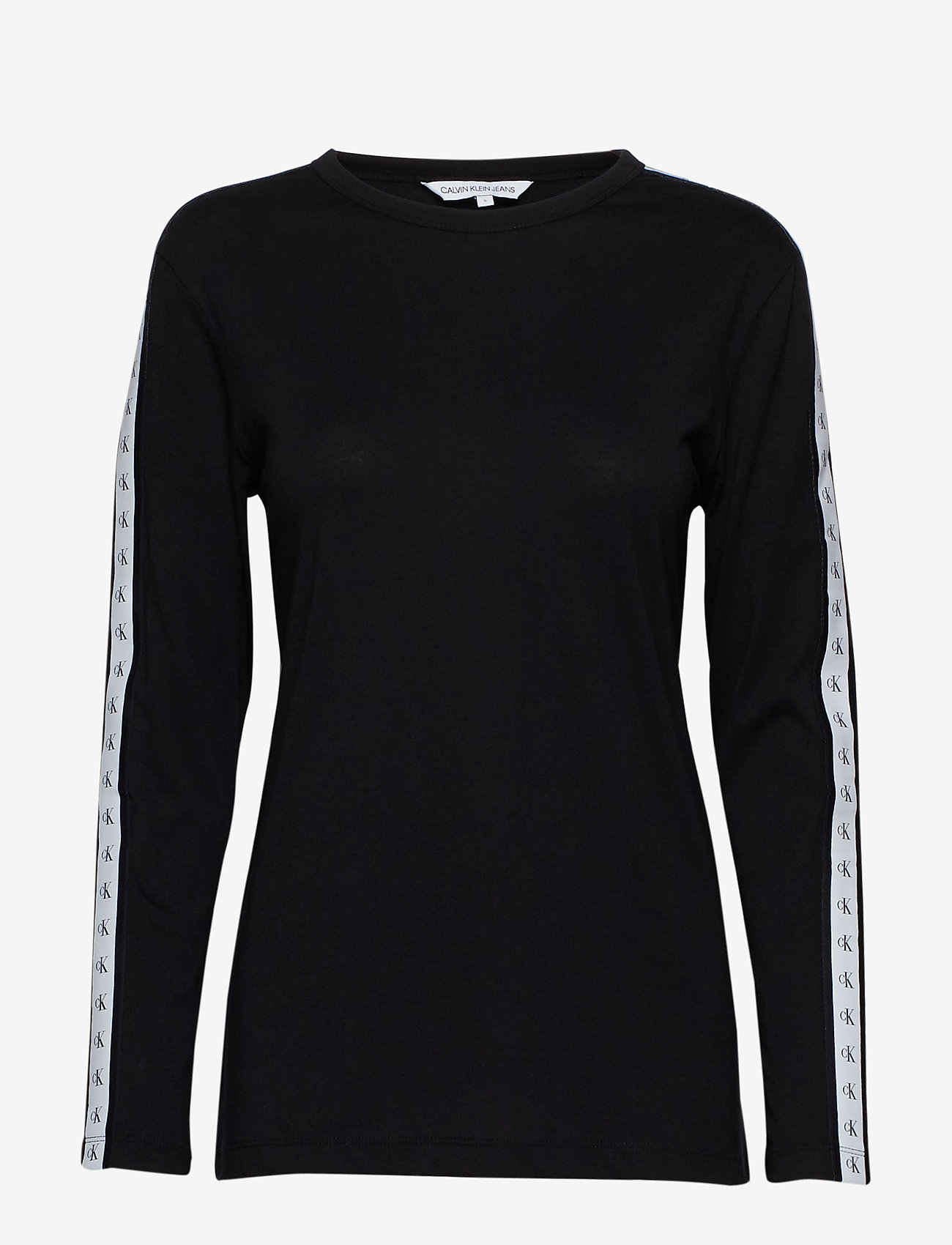 Calvin Klein Jeans - MONOGRAM TAPE STRAIGHT LS TEE - ck black - 0