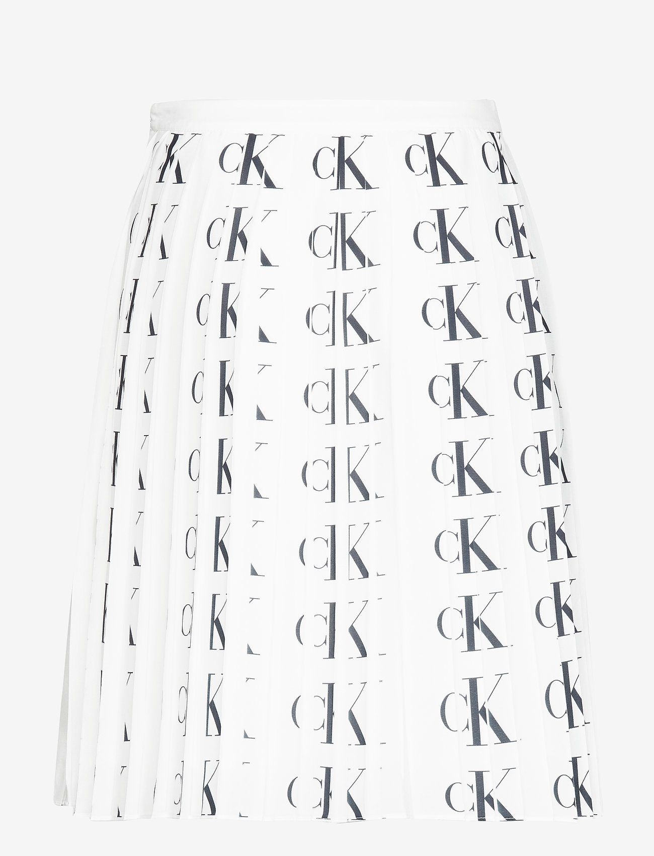 Calvin Klein Jeans - PLEATED SKIRT - ck aop white/black logo - 1