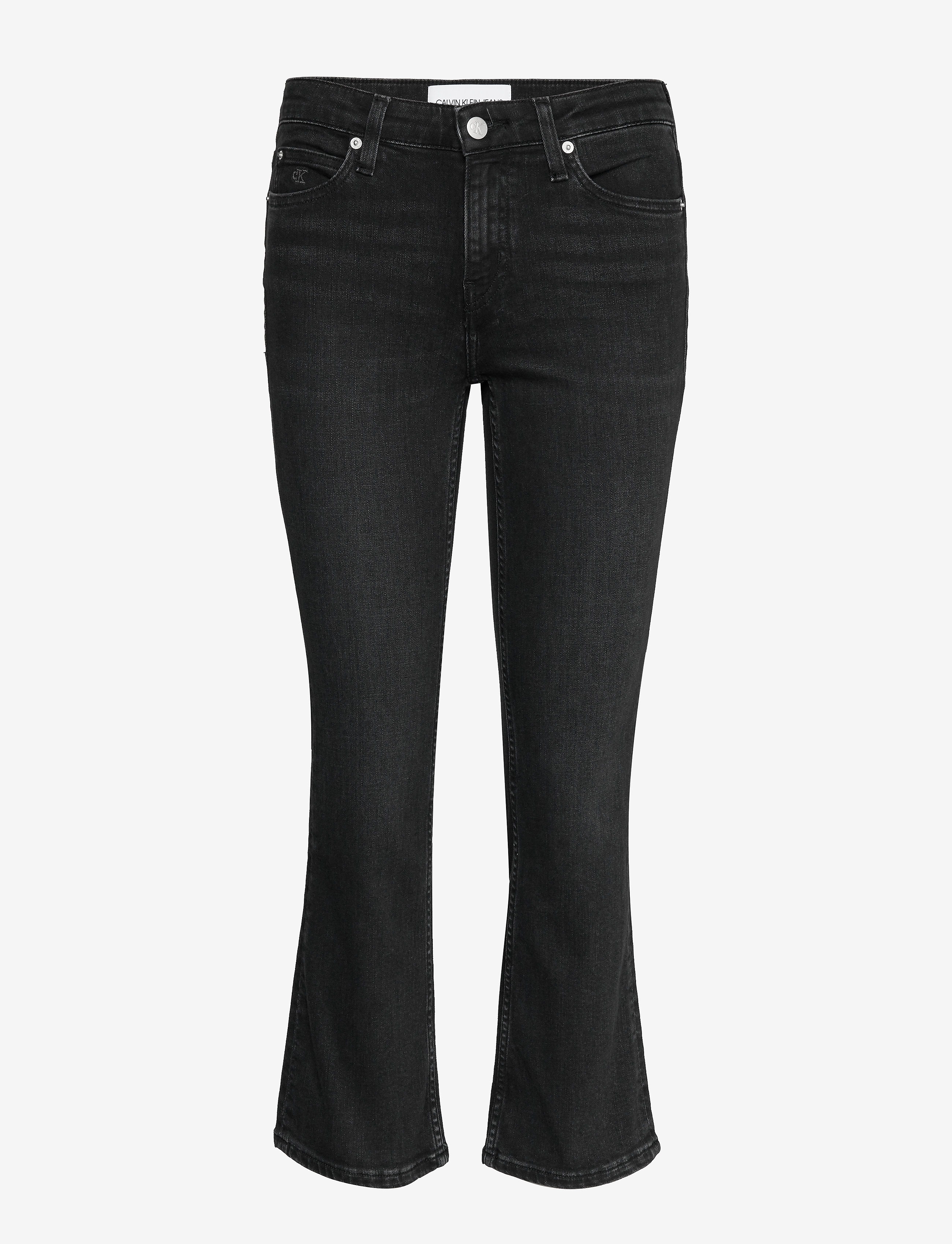 Calvin Klein Jeans - MID RISE CROP FLARE - ca100 black - 0