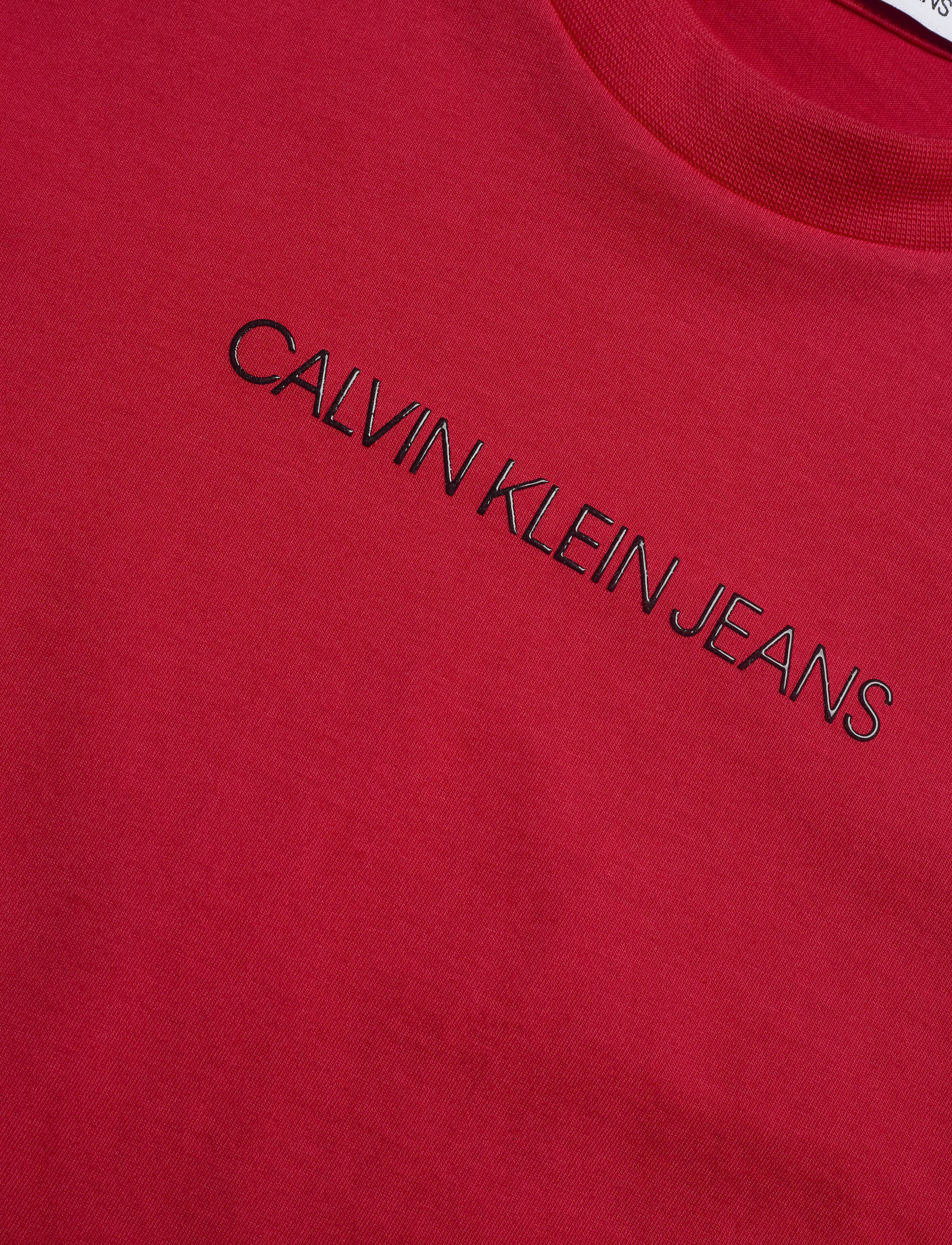 Calvin Klein Jeans - SHRUNKEN INSTITUTIONAL LOGO TEE - racing red - 2