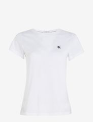 Calvin Klein Jeans - CK EMBROIDERY SLIM TEE - t-shirts & tops - bright white - 2