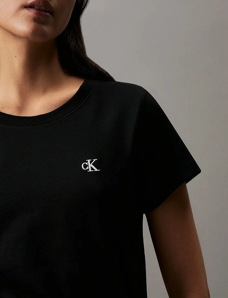 Calvin Klein Jeans - CK EMBROIDERY SLIM TEE - ck black - 4