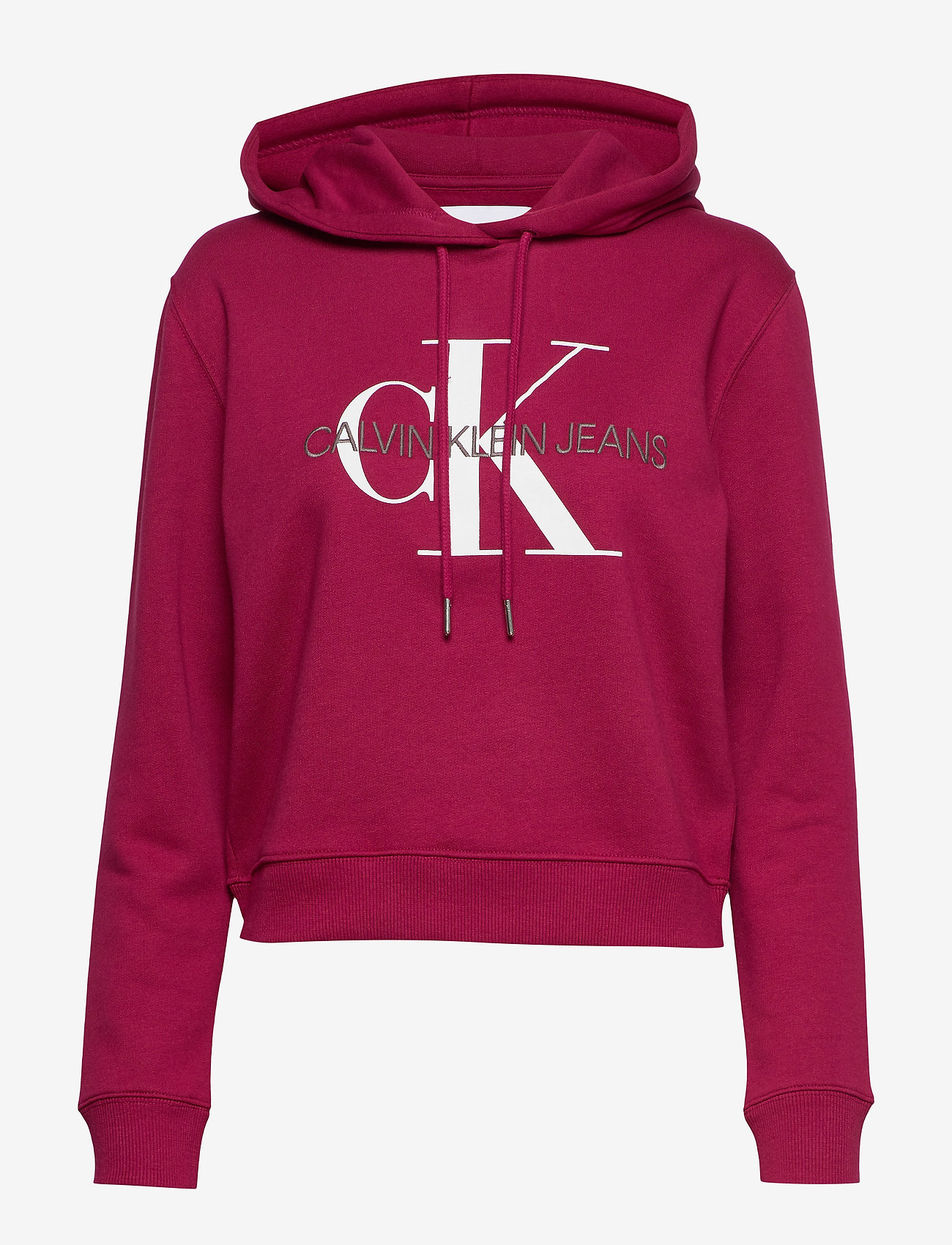 Calvin Klein Jeans - MONOGRAM BOXY HOODIE - beet red - 0