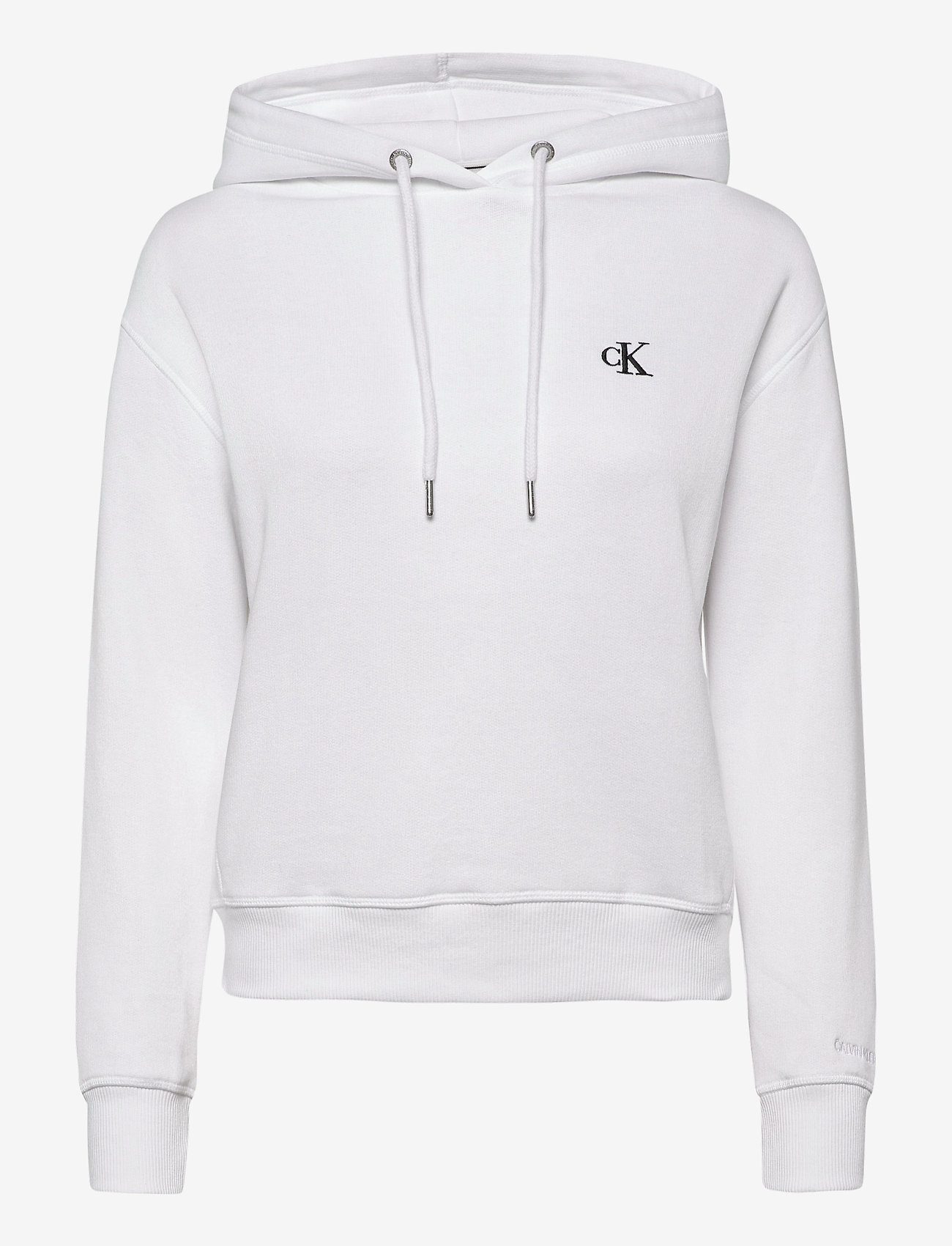 Calvin Klein Jeans - CK EMBROIDERY HOODIE - hupparit - bright white - 1