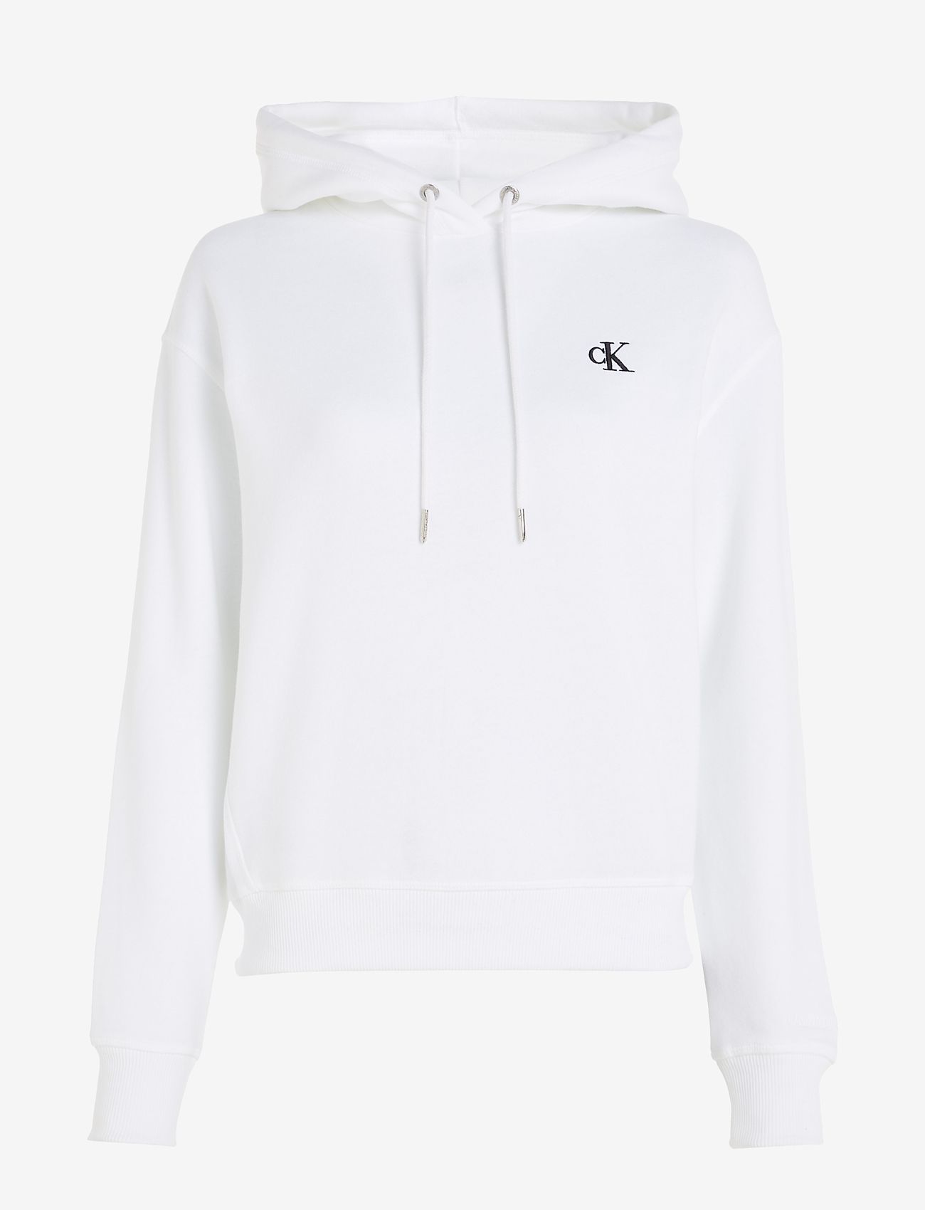 Calvin Klein Jeans - CK EMBROIDERY HOODIE - hupparit - bright white - 2
