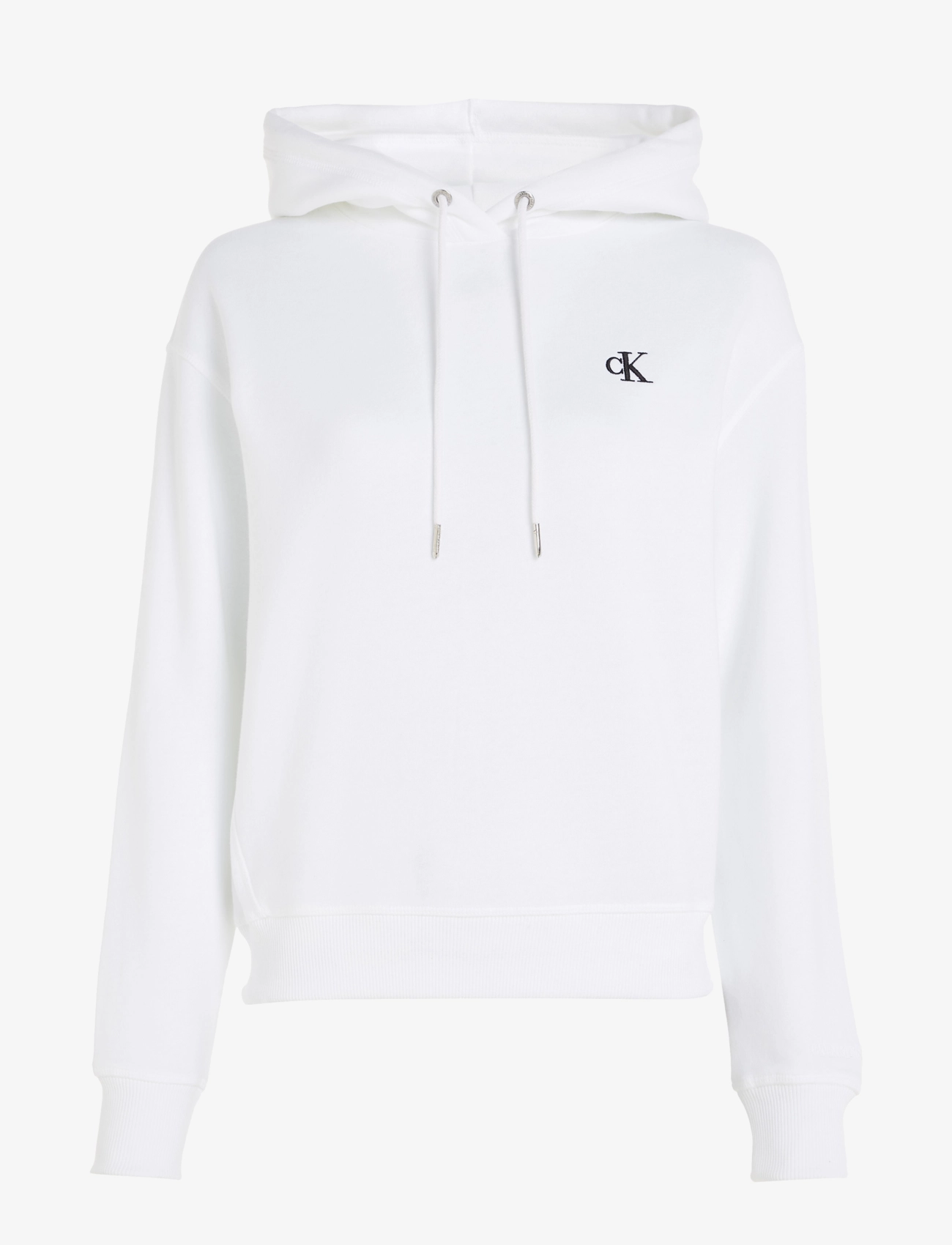 Calvin Klein Jeans - CK EMBROIDERY HOODIE - kapuzenpullover - bright white - 2