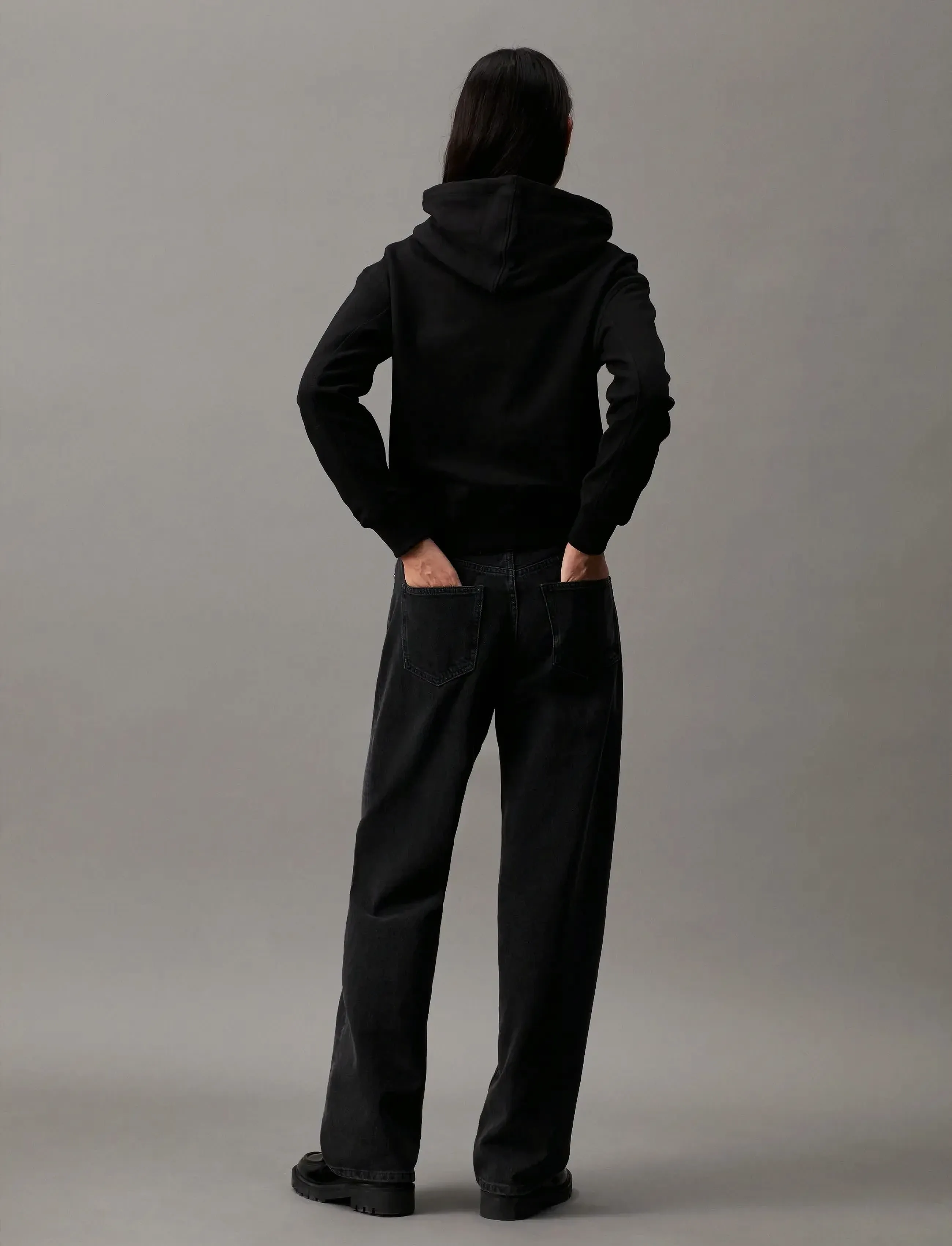 Calvin Klein Jeans - CK EMBROIDERY HOODIE - hettupeysur - ck black - 5