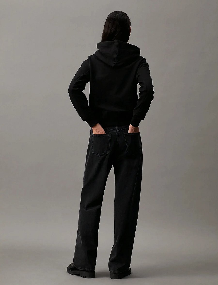 Calvin Klein Jeans - CK EMBROIDERY HOODIE - kapuzenpullover - ck black - 5