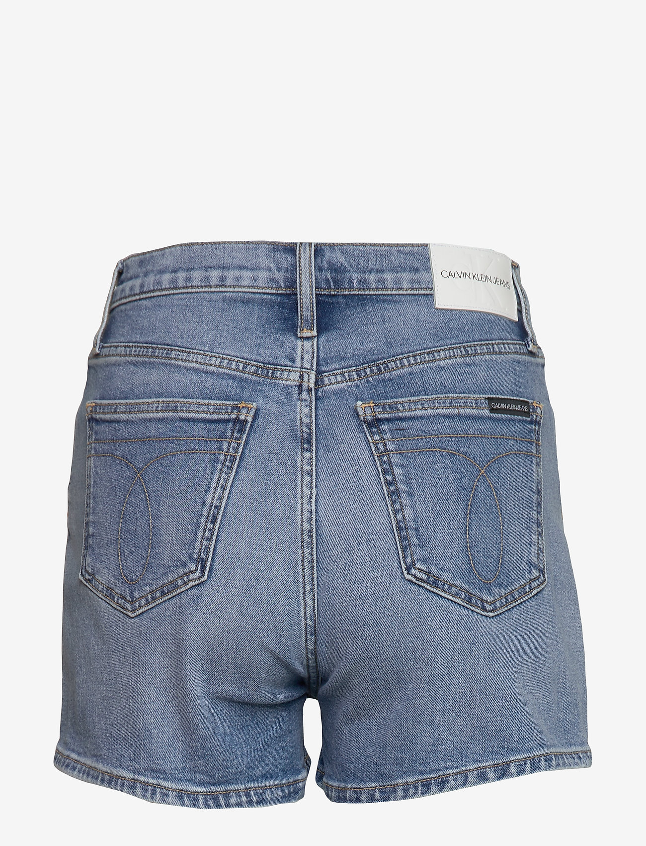 Calvin Klein Jeans - HIGH RISE SHORT - farkkushortsit - da102 bleach blue double shade - 1