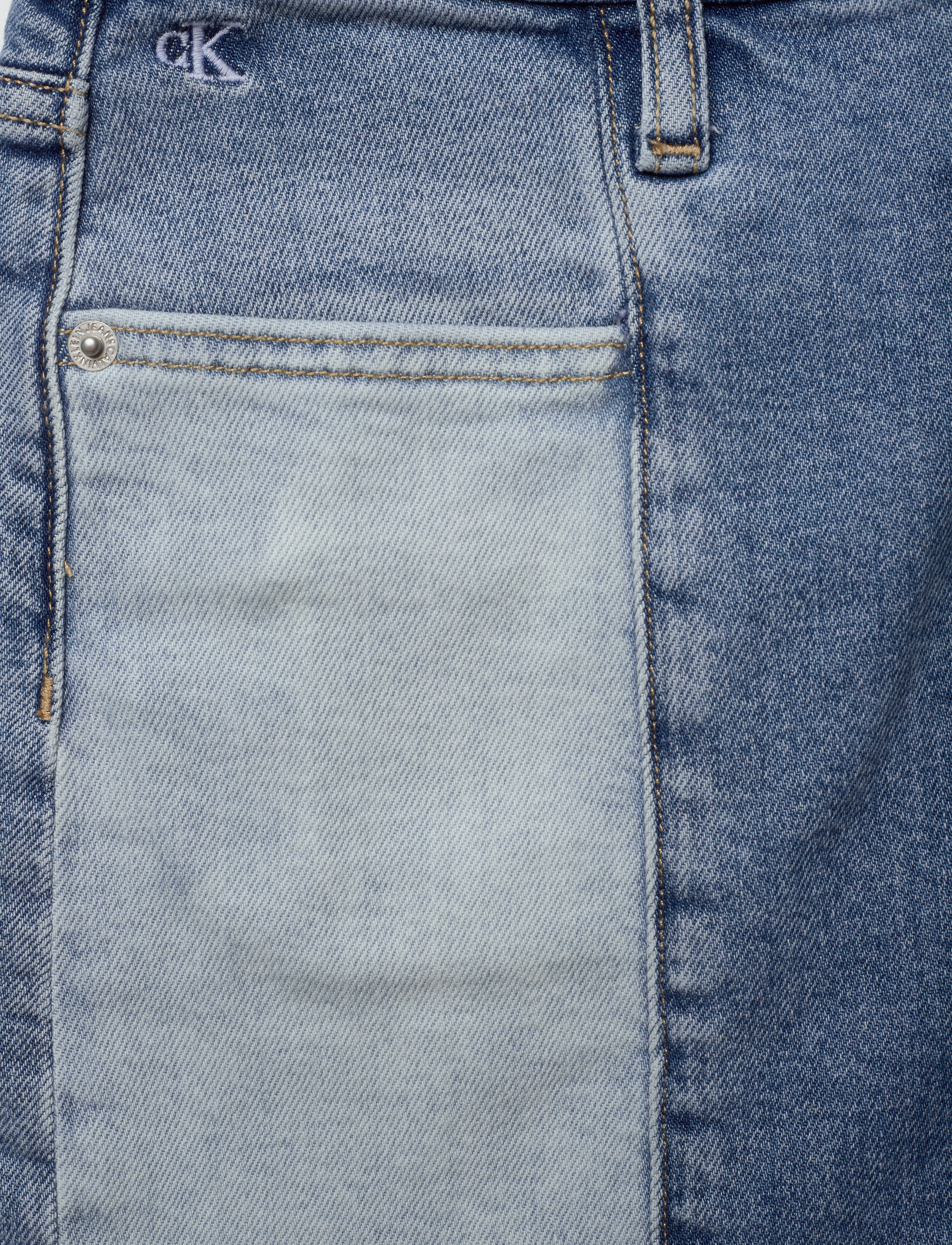 Calvin Klein Jeans - HIGH RISE SHORT - da102 bleach blue double shades - 2