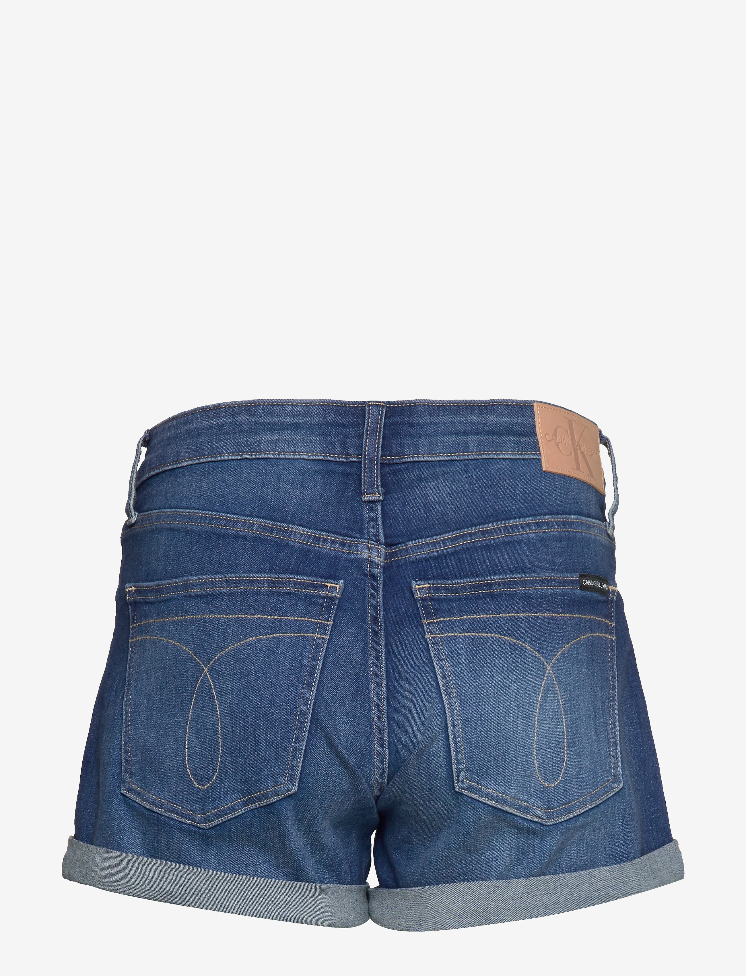 Calvin Klein Jeans - MID RISE SHORT - da098 light blue rolled - 1