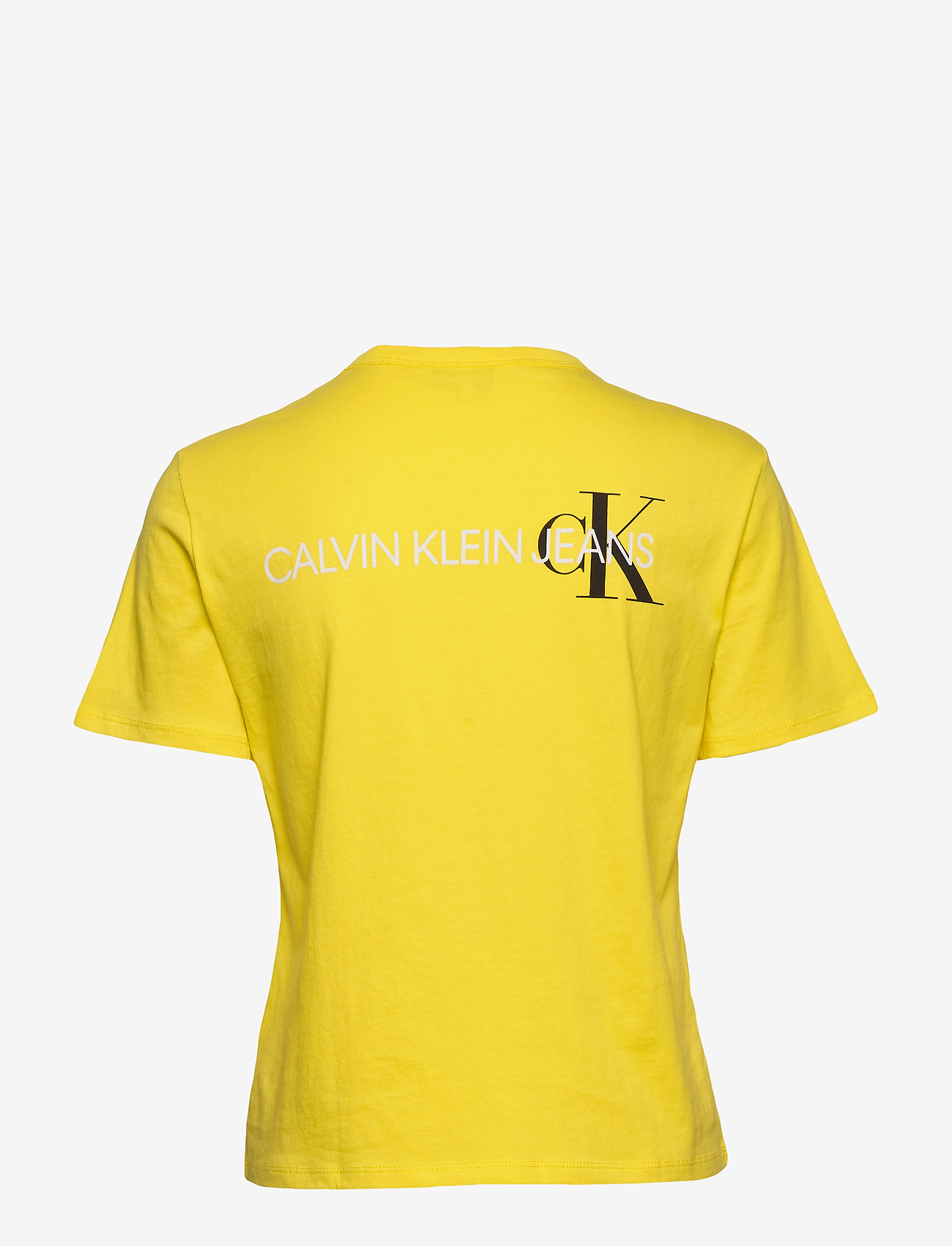Calvin Klein Jeans - BACK INSTITUTIONAL LOGO SLIM TEE - solar yellow - 1