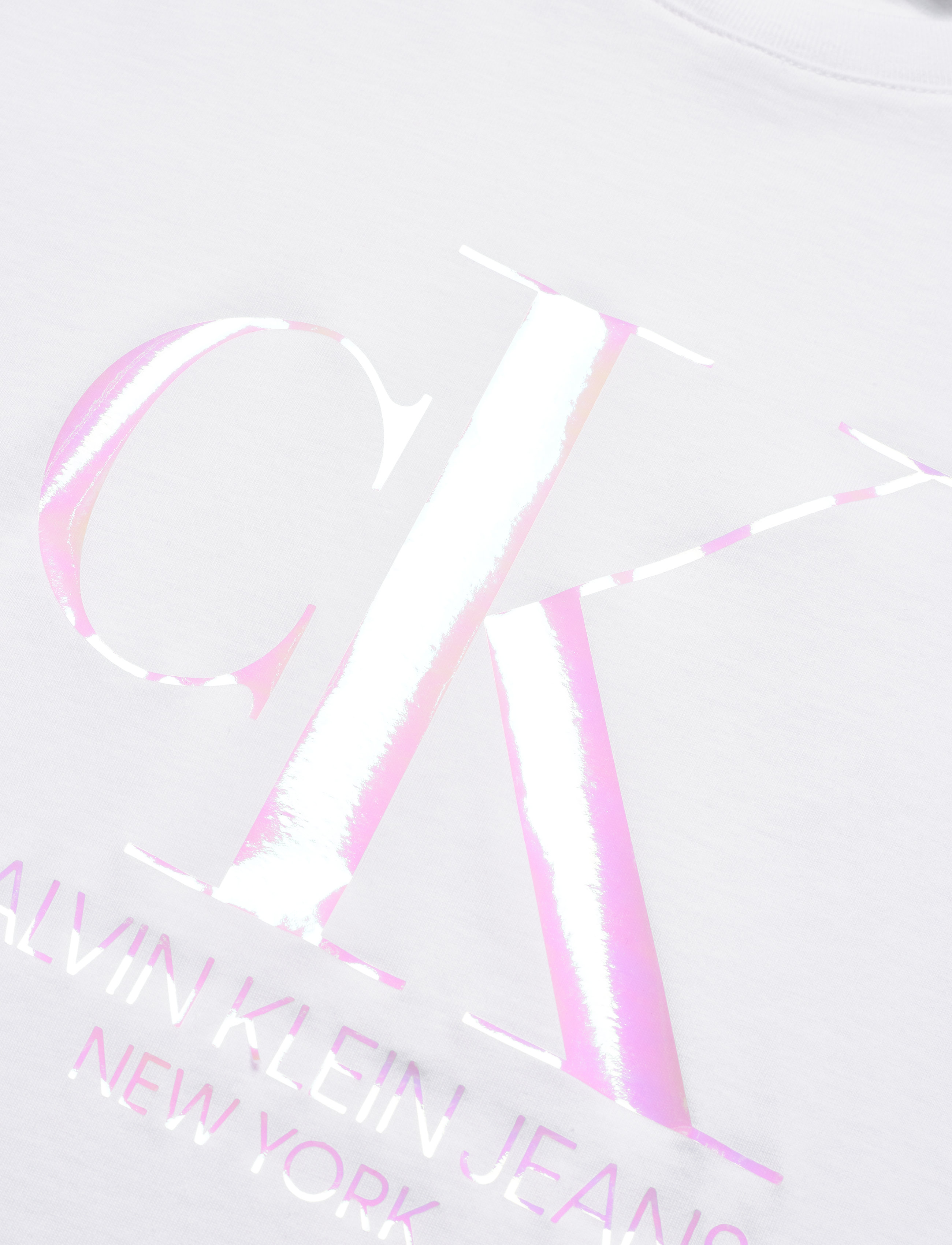 Calvin Klein Jeans - IRIDESCENT CK STRAIG - bright white - 2