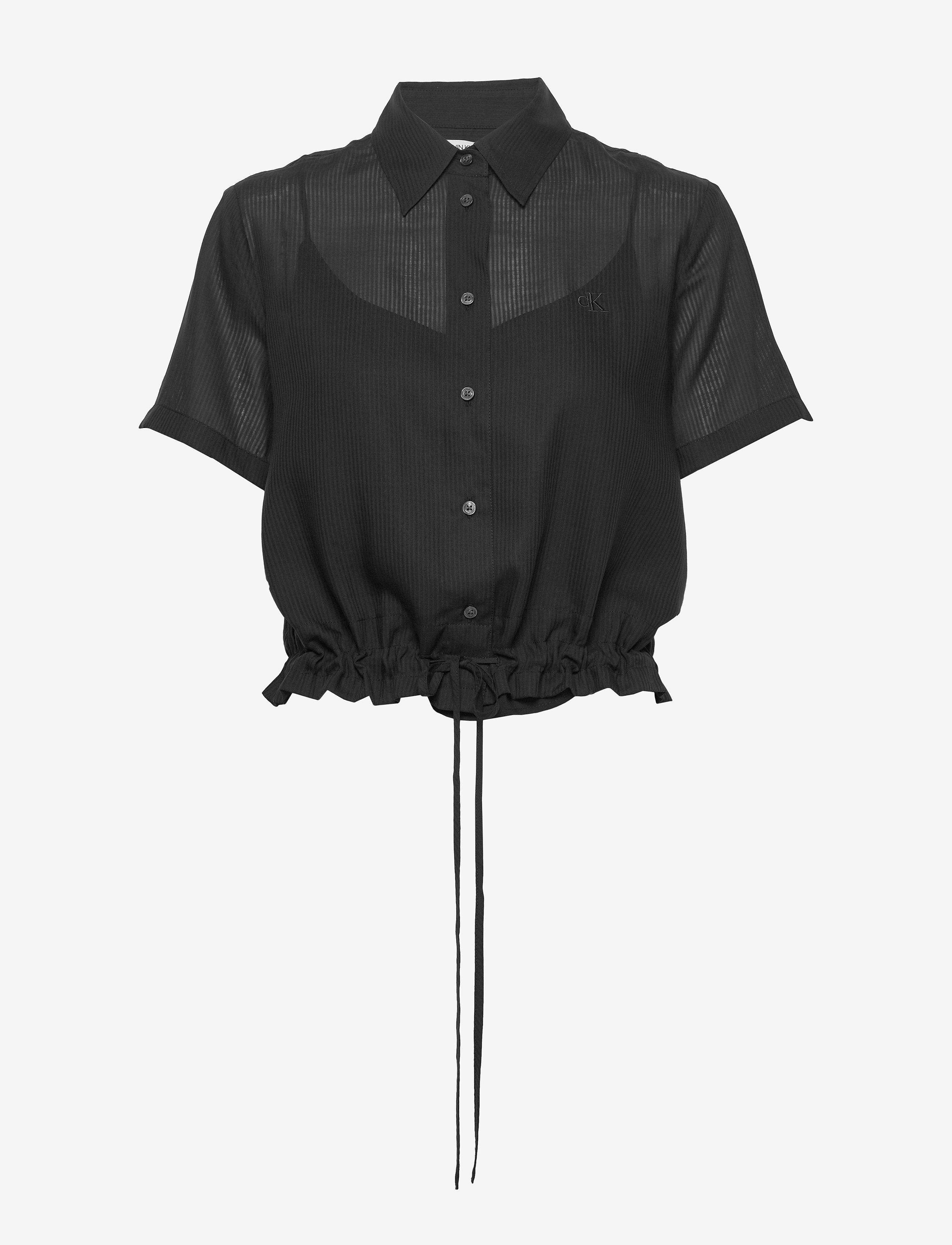 Calvin Klein Jeans - WAISTED LACING SS SH - ck black - 0