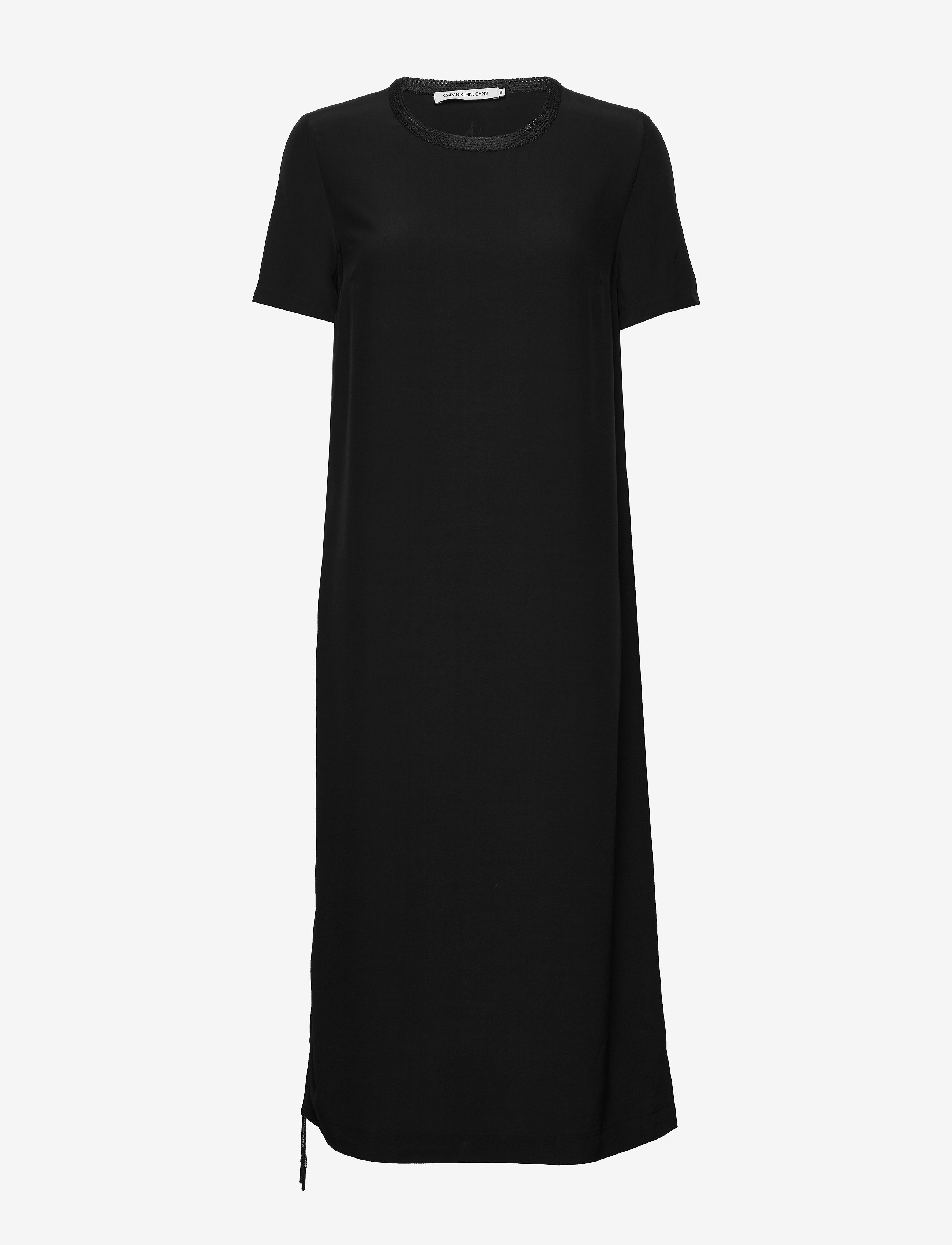 Calvin Klein Jeans - SS DRAPEY DRESS WITH - ck black - 1
