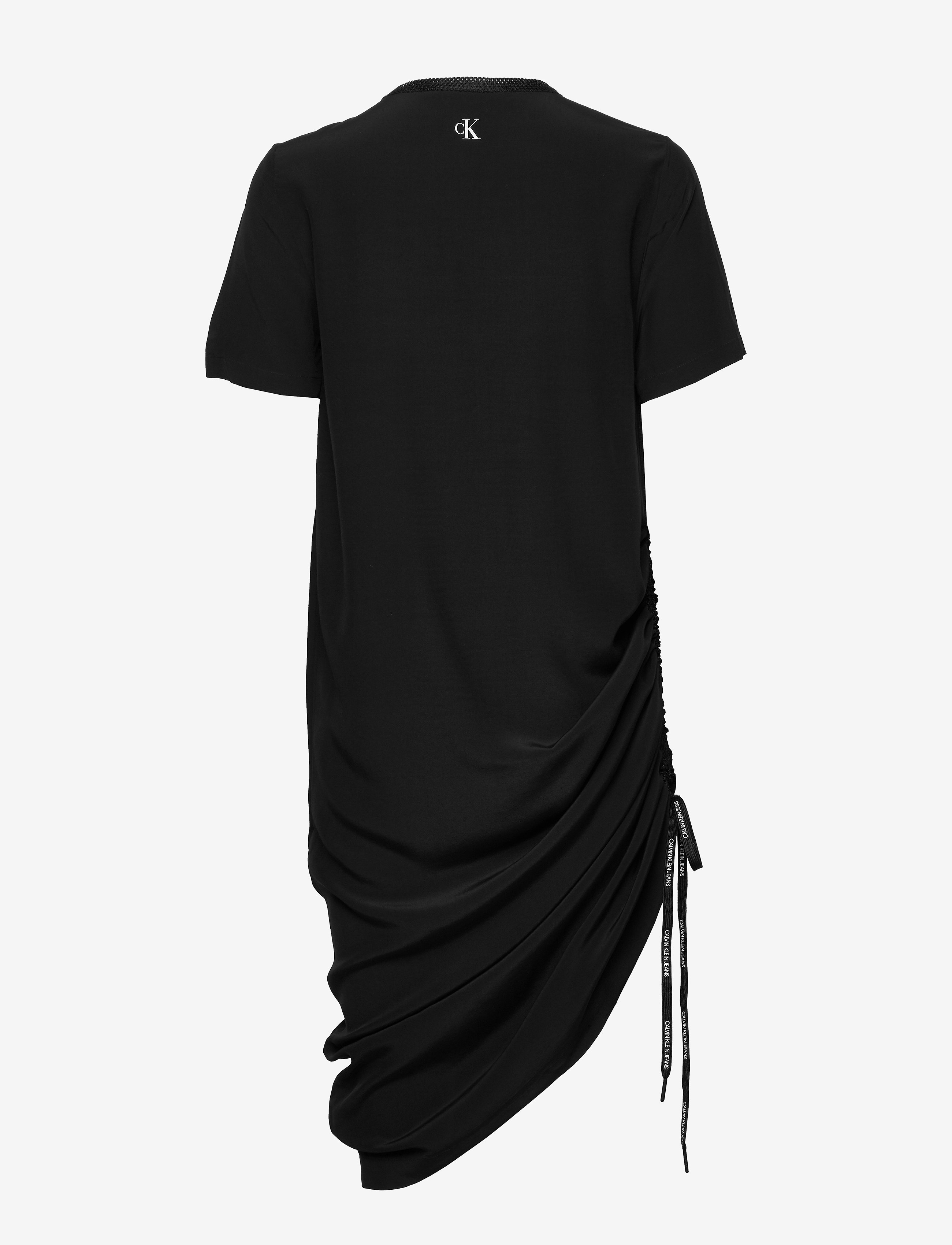 Calvin Klein Jeans - SS DRAPEY DRESS WITH - ck black - 2