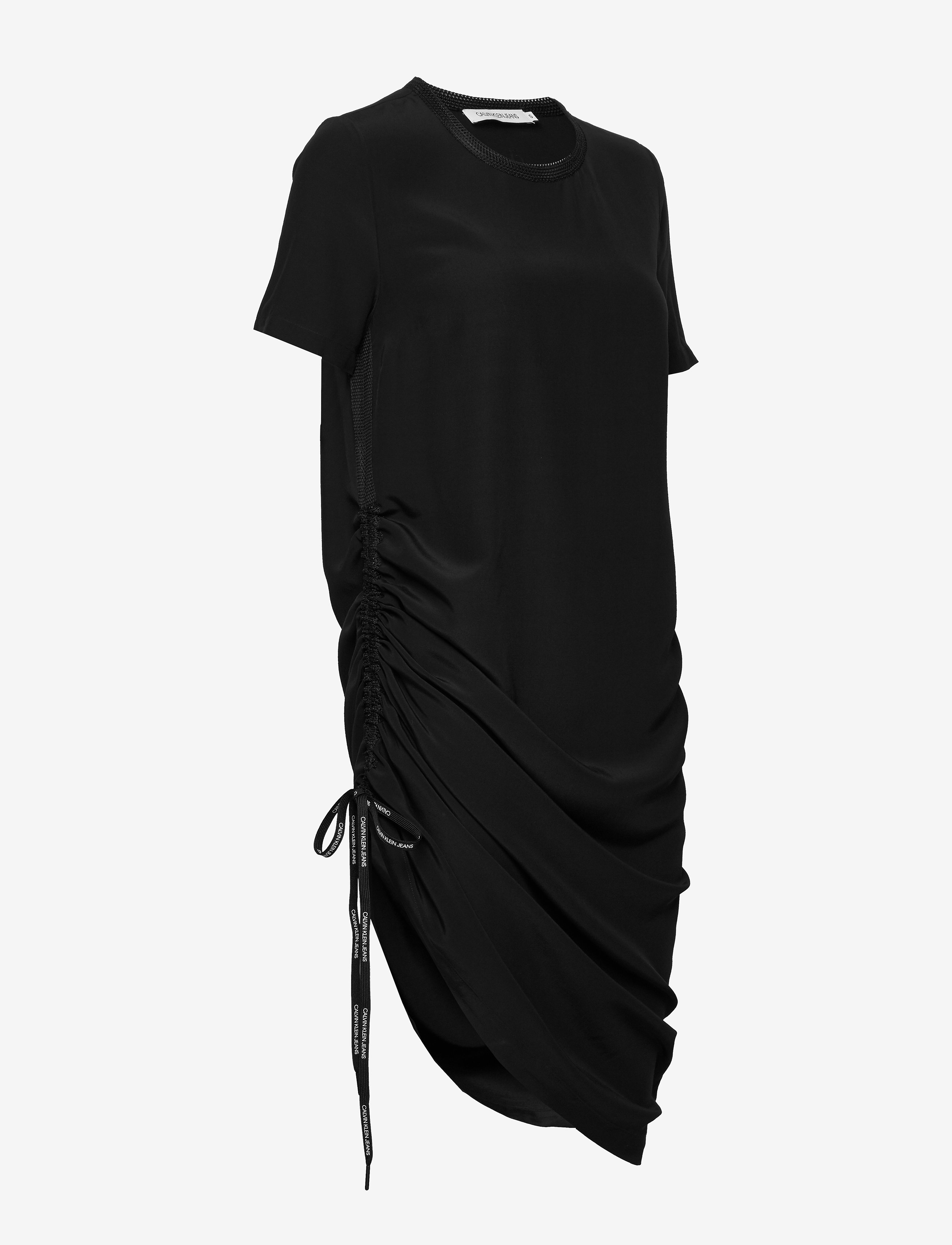 Calvin Klein Jeans - SS DRAPEY DRESS WITH - ck black - 3