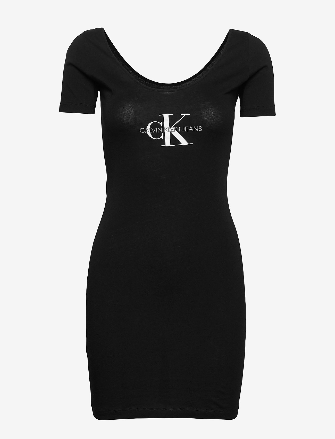 MONOGRAM STRIPE BALLET DRESS - CK BLACK