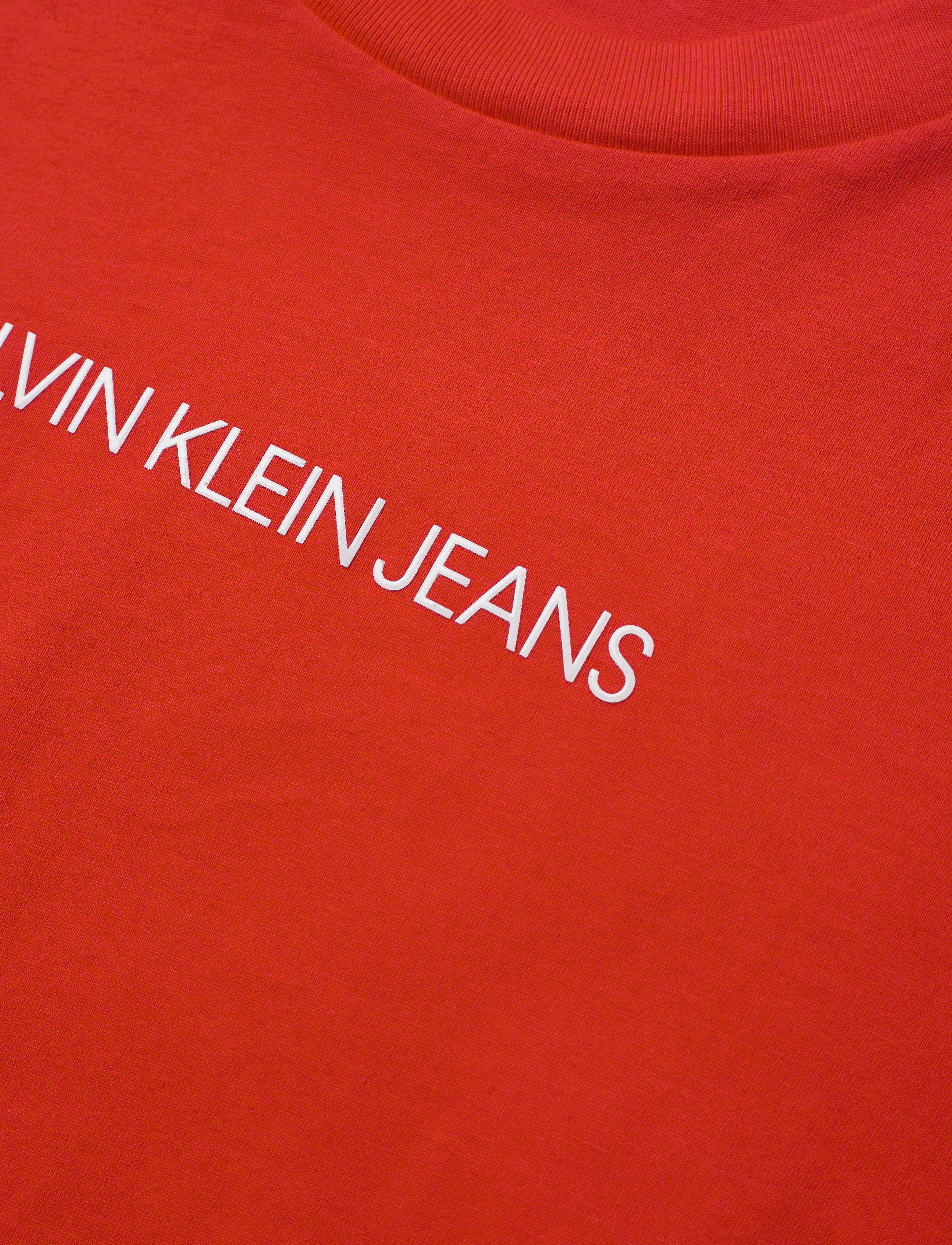 Calvin Klein Jeans - INSTITUTIONAL T-SHIR - fiery red - 2